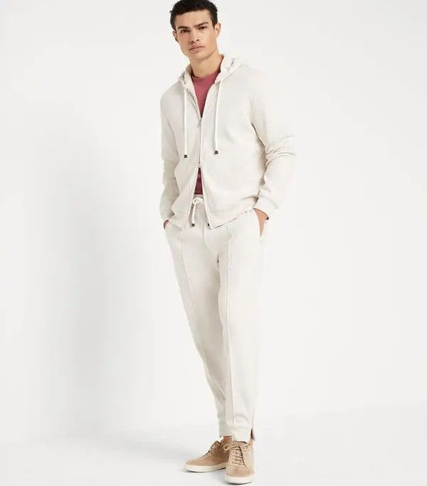 Brunello Cucinelli o1la1rc1a0425 Cardigan Sweatshirt in Natural Size US M / EU 48-50 / 2 - 5 Thumbnail
