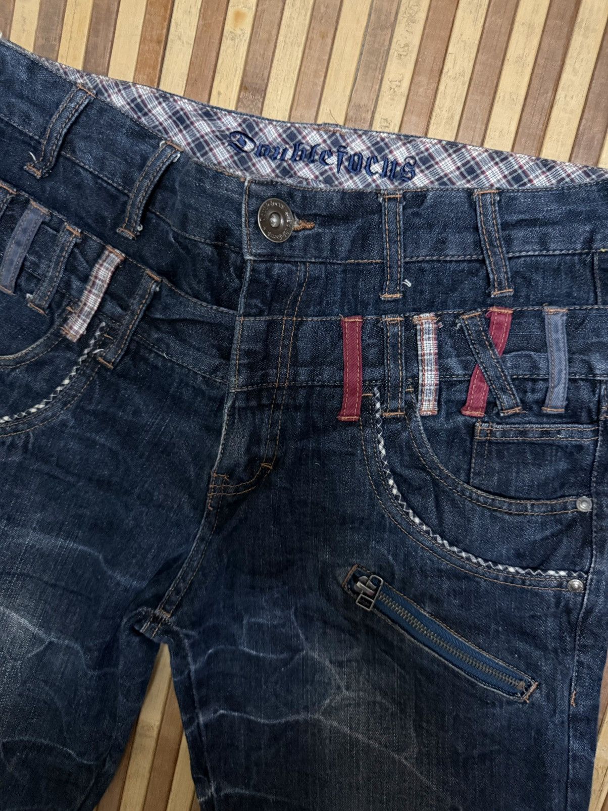 Japanese Brand Double Focus Cropped Pants Double Waist / Streetwear Size US 31 - 5 Thumbnail