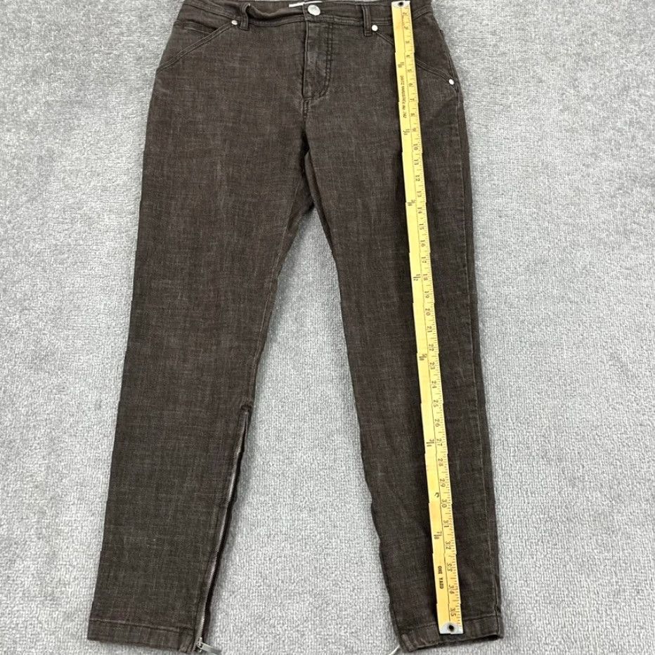 Max Mara Max Mara Pants US 8 W30 L28 Brown Slim Leg Ankle Zip Trousers Casual Work Womens Size 30" / US 8 / IT 44 - 5 Thumbnail