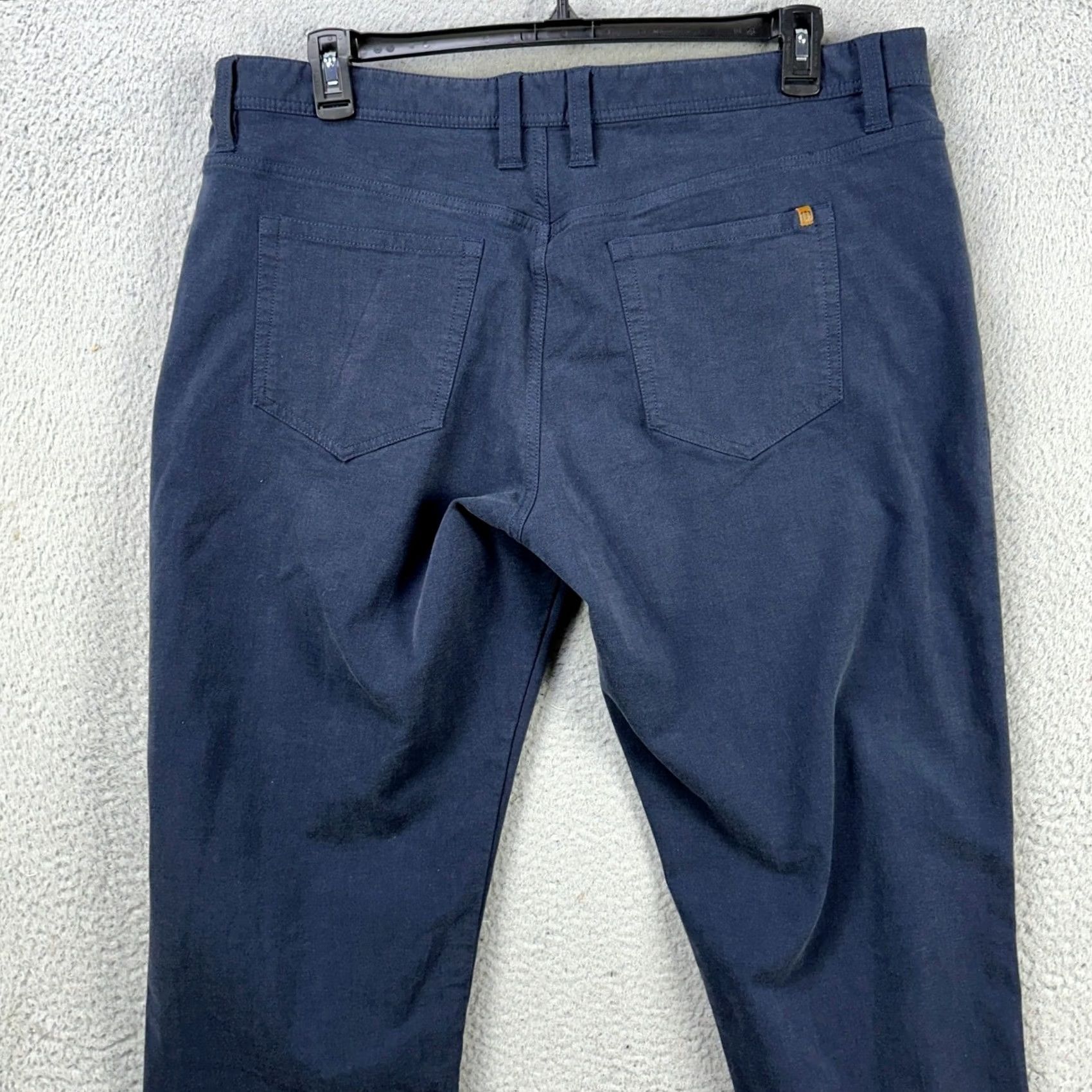 TravisMathew Travis Mathew Fleece Lined Pants Mens 40 Navy Blue Flat Front Stretch 5 Pocket Size US 40 / EU 56 - 2 Thumbnail