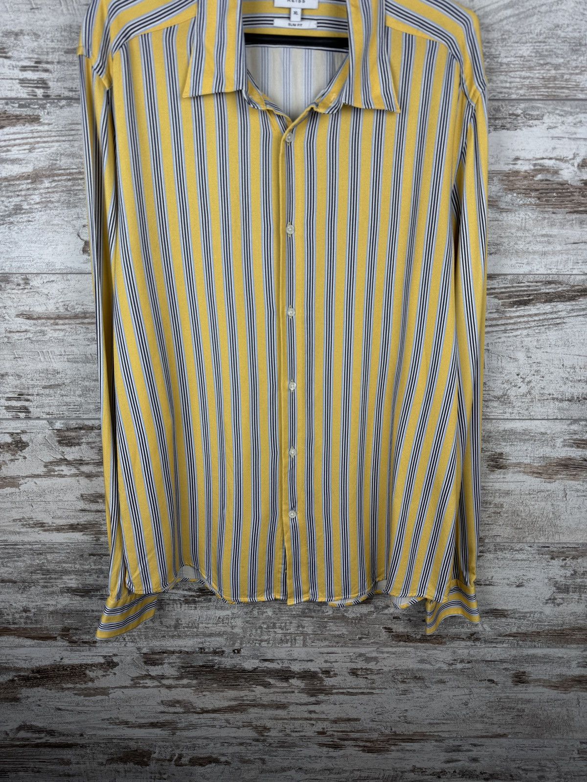 Reiss Mens Vintage Reiss crazy shirts button up Hawaiian viscose Size US XL / EU 56 / 4 - 4 Thumbnail