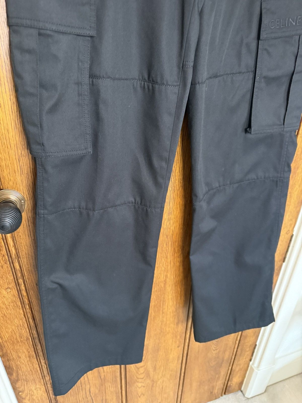 Celine $1.5k Celine logo black cargo pants jeans Hedi Slimane 48 Size US 32 / EU 48 - 17 Thumbnail