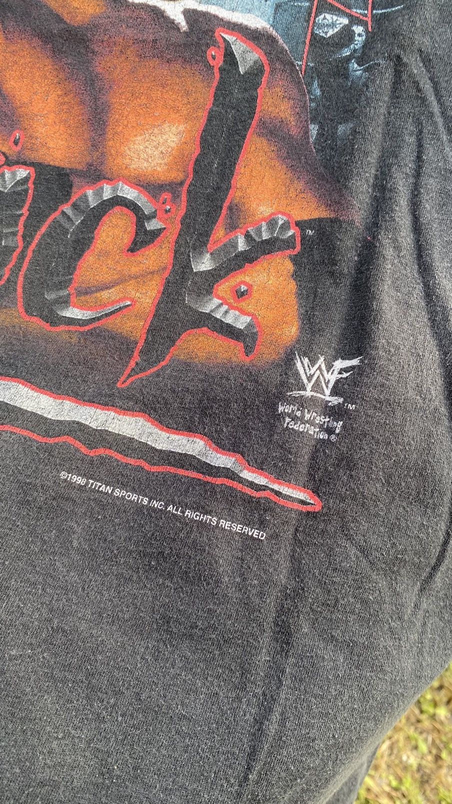 Vintage Vintage 1998 WWF The Rock "Layin' The Smack Down Size US XL / EU 56 / 4 - 9 Thumbnail