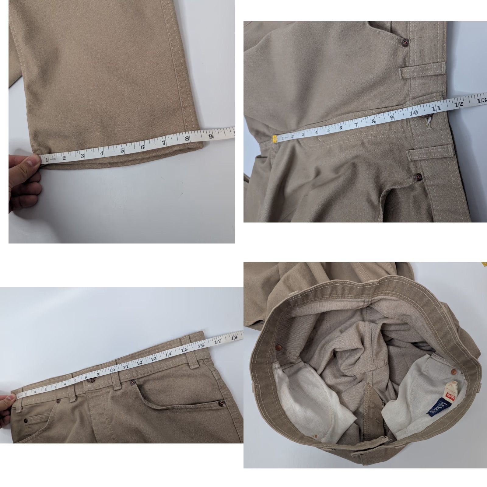 Levi's VTG Levi's Men Pants 34x30 Beige Chino With A Skosh More Room Stretch Yarns Levi's Pants Beige Chino 34x30 5-Pocket Mens Vintage Regular Size US 34 / EU 50 - 8 Thumbnail