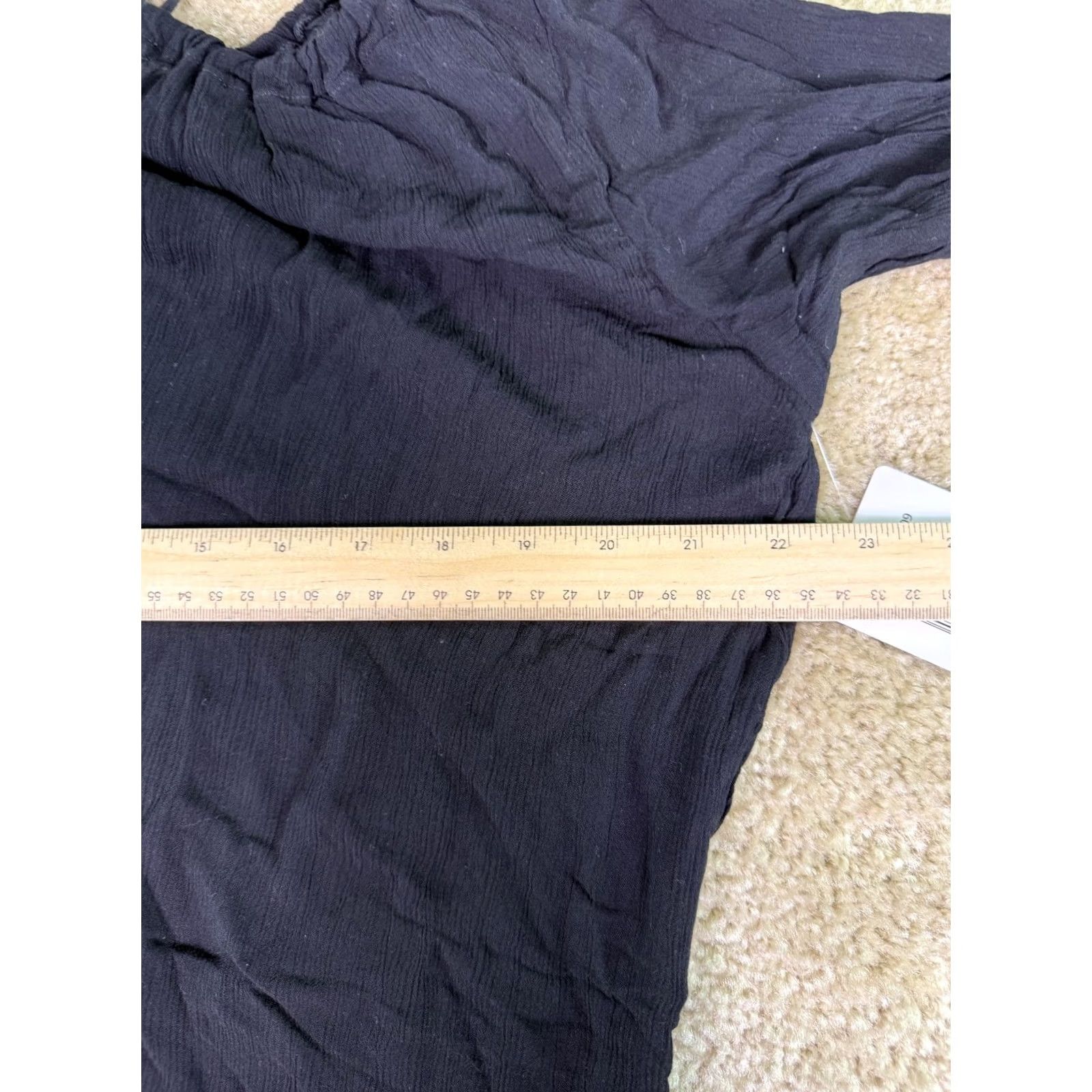 Vintage Anne Cole Black Sheer Plunge Neck Tunic Top Cover Up XS Womens Size XS / US 0-2 / IT 36-38 - 6 Thumbnail
