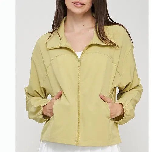 image of Vintage Light Breathable Stand-Up Short Jack in Olive, Women's