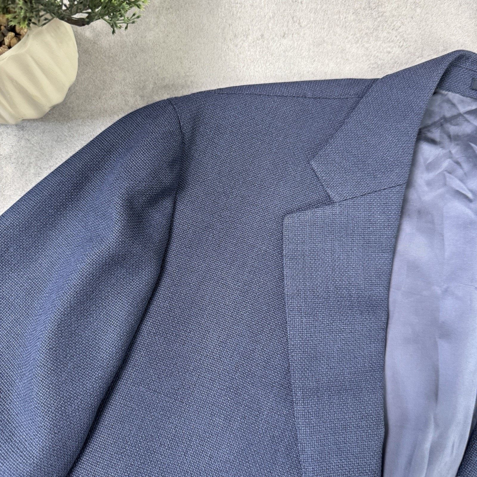 Suitsupply SUITSUPPLY HAVANA HL Wool Men's Blue Blazer Jacket Size 54 Size 44R - 2 Thumbnail