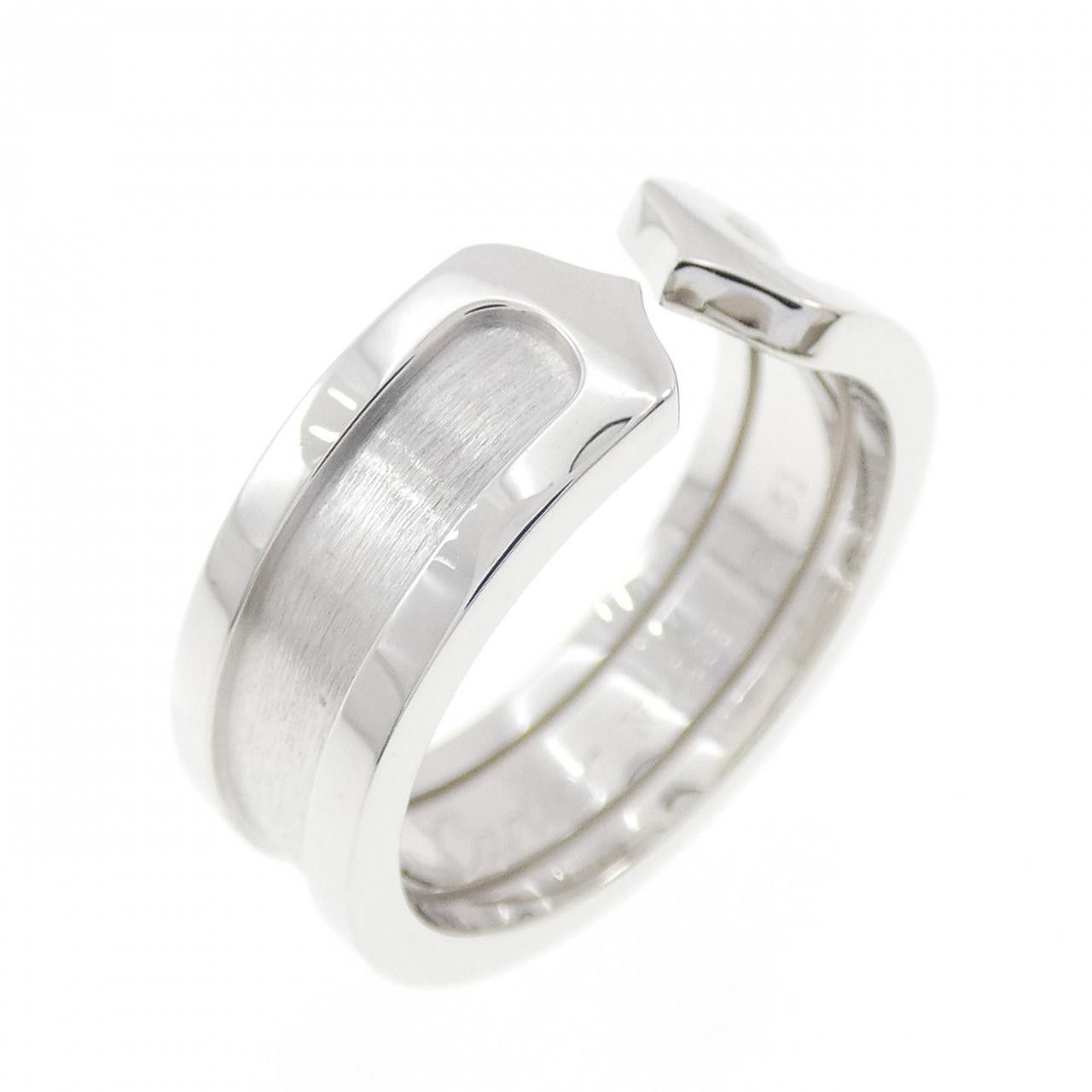 Cartier Cartier Cartier C2 Au750 White Gold Ring Size 11 Precious Metal Ring B4040500 DUTY FREE for USA Size ONE SIZE - 1 Thumbnail