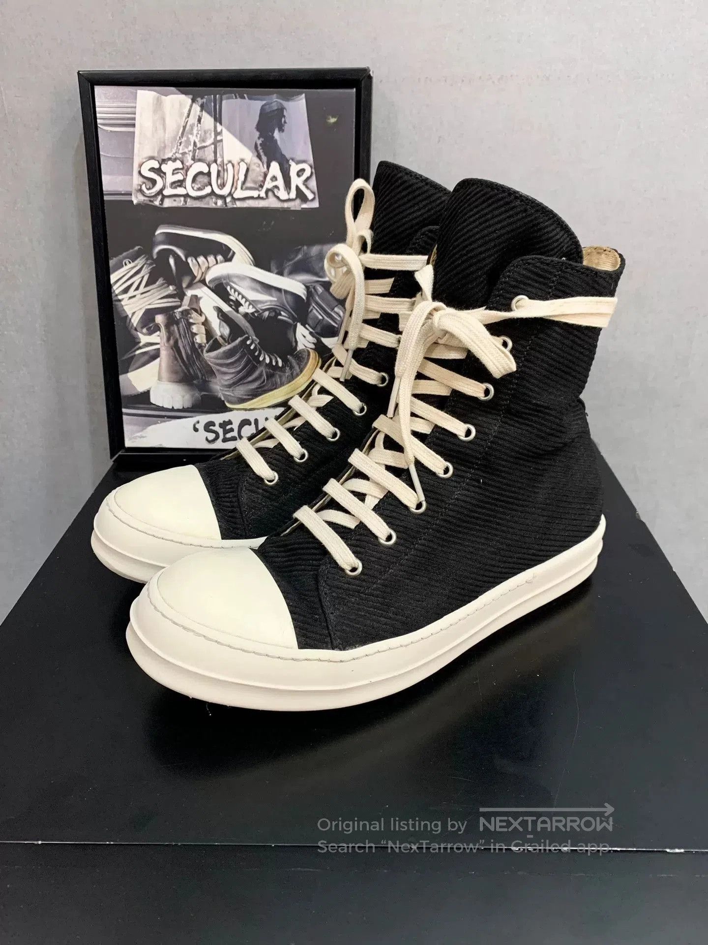 Rick Owens rick owens high. Size US 10.5 / EU 43-44 - 1 Thumbnail