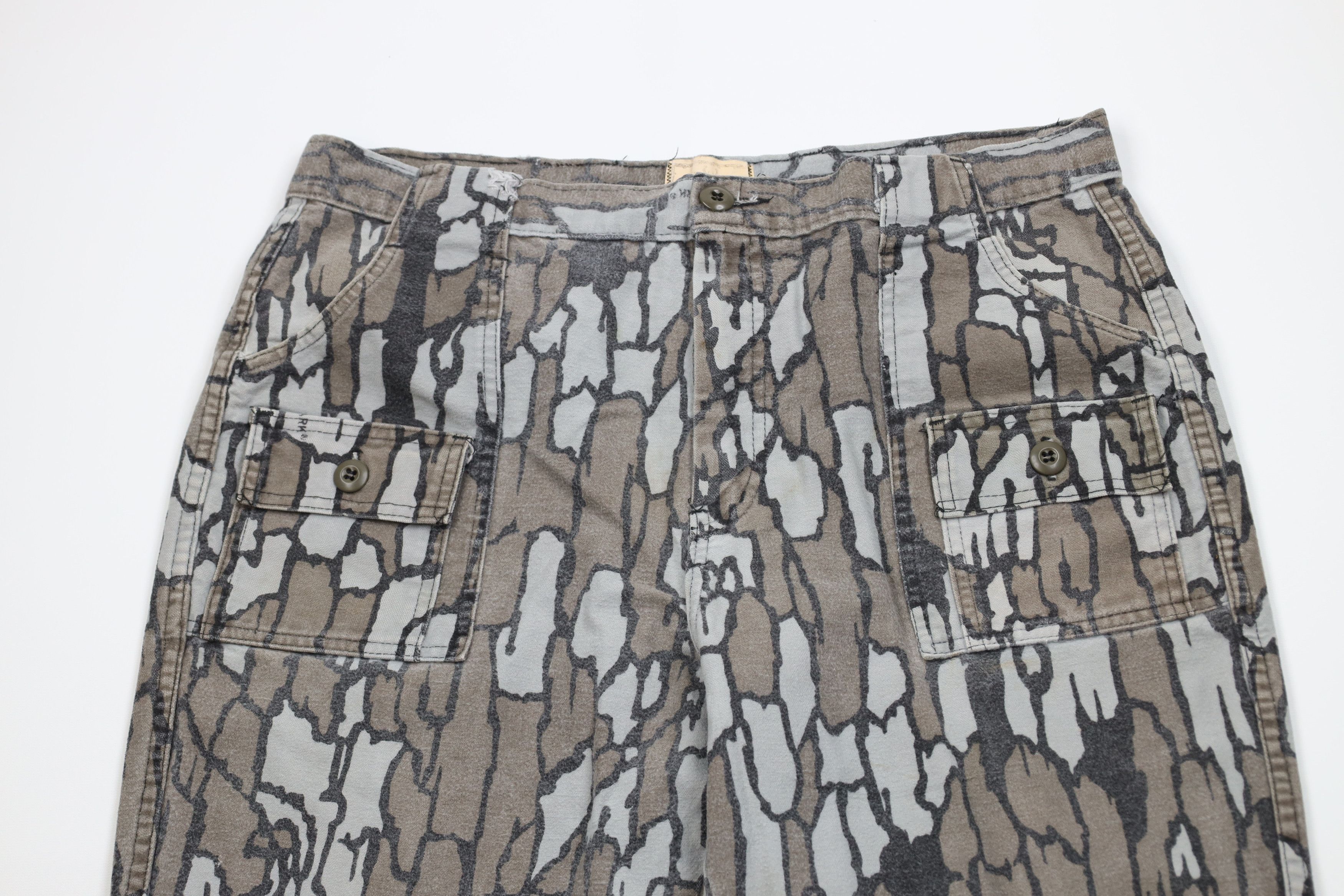 Vintage Vintage 70s 80s Trebark Camouflage Wide Leg Cargo Pants USA Size US 38 / EU 54 - 2 Thumbnail