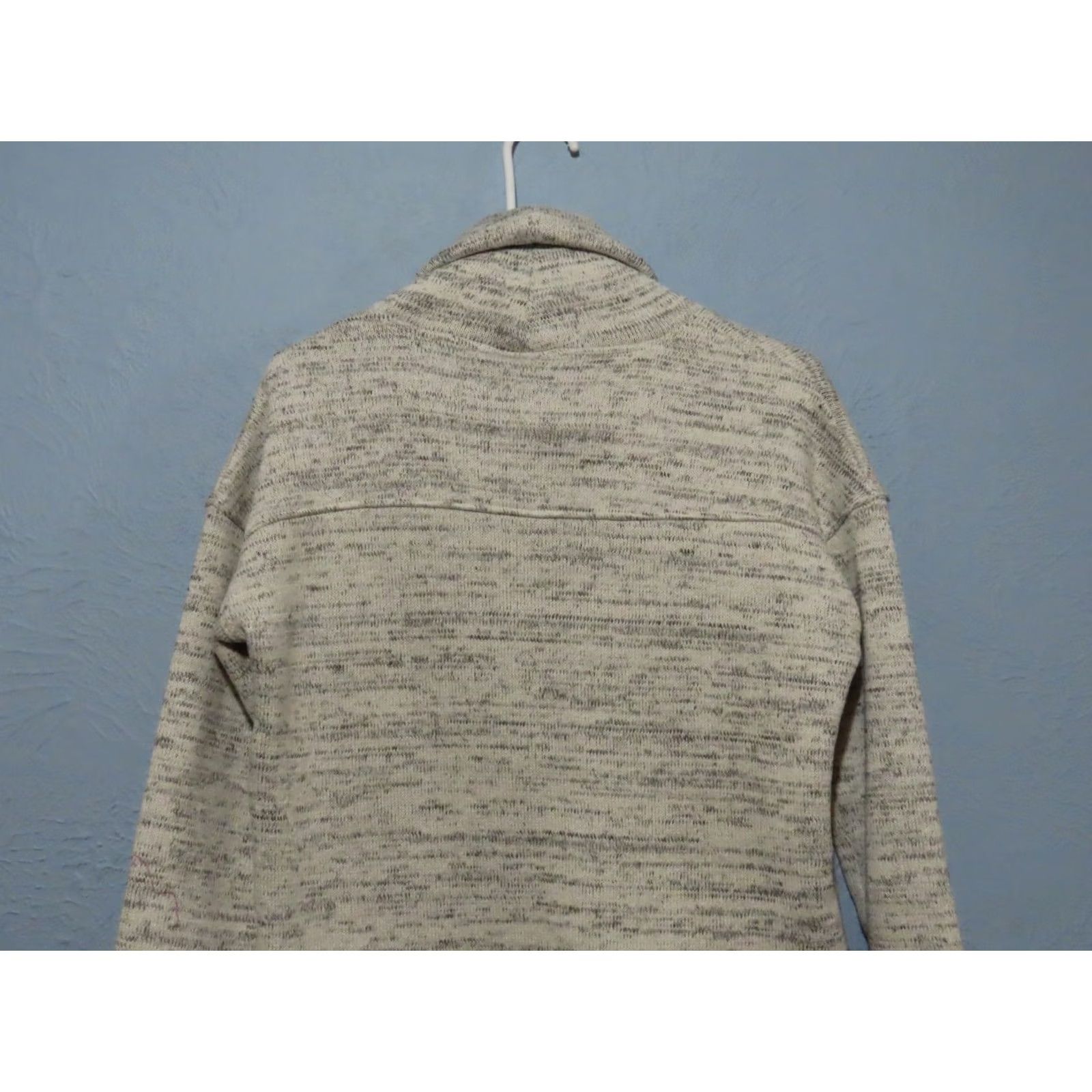 Vintage Columbia Pullover Women's S White Gray Turtleneck Tight Knit Sweater Shirt Size S / US 4 / IT 40 - 8 Thumbnail