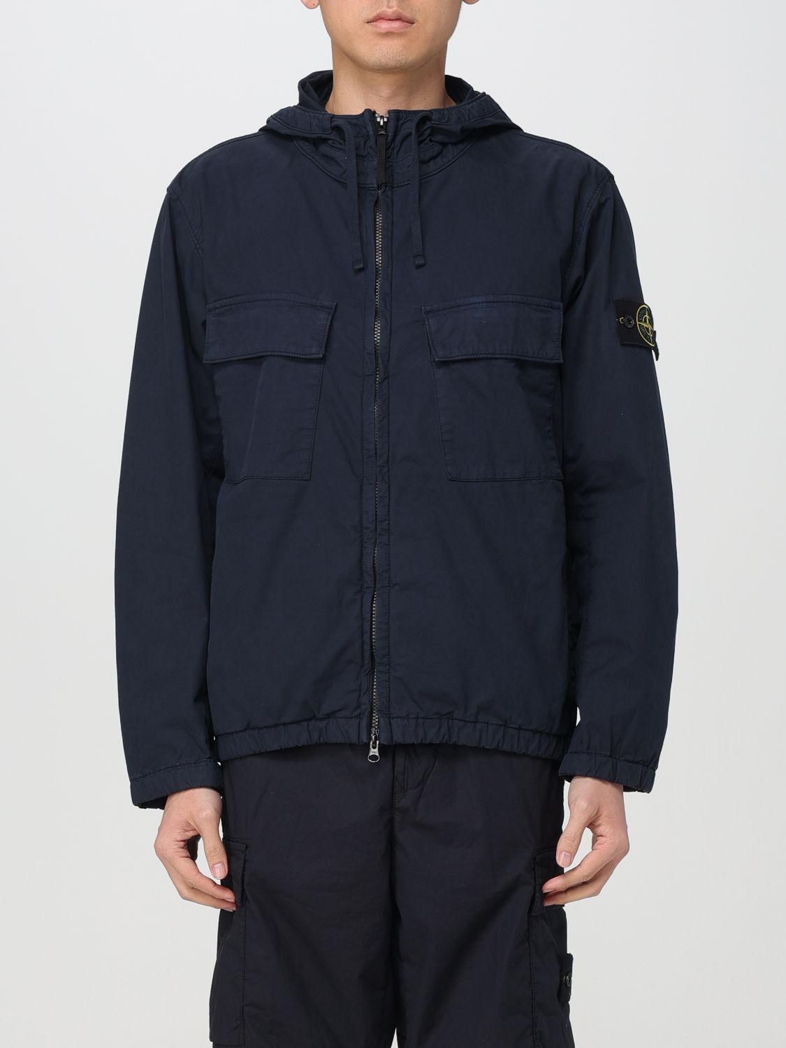 image of Stone Island Jacket Men Blue (Size 2XL)