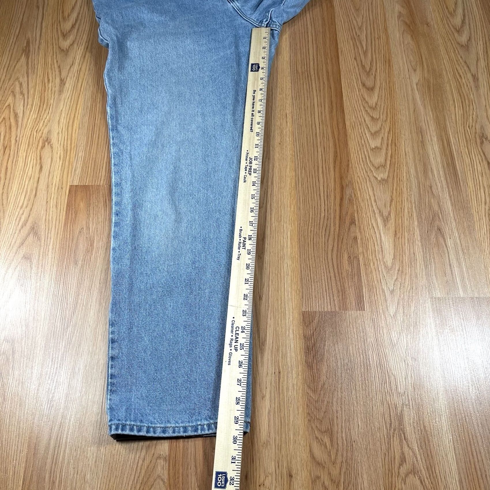 Vintage VINTAGE LL Bean Original Fit Relaxed Blue Wash Denim Long Jeans Womens 14 100% Cotton Size 36" / US 14 / IT 50 - 5 Thumbnail