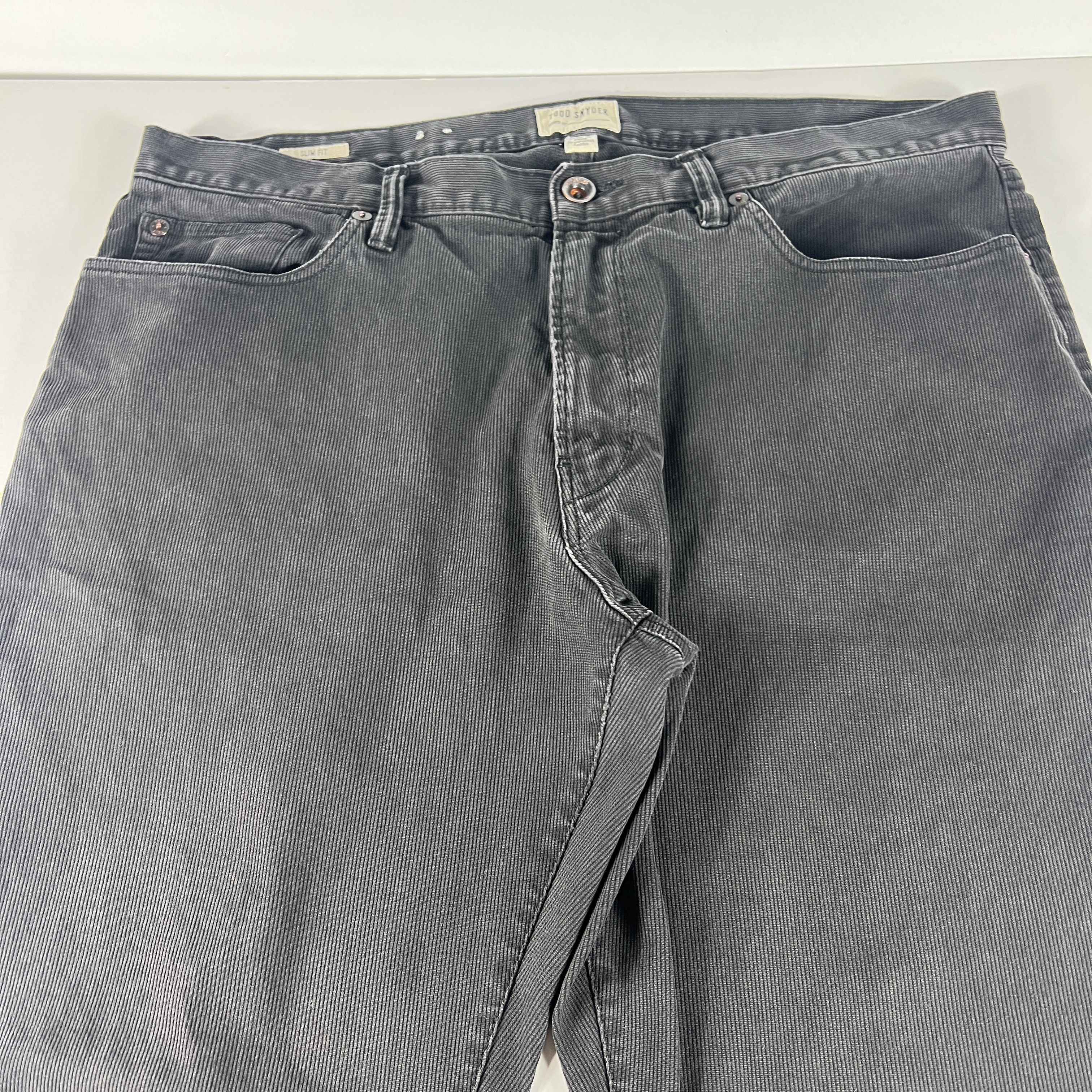 Todd Snyder Todd Snyder Corduroy Pants Slim Fit Baby Cord Black Faded Size US 34 / EU 50 - 3 Thumbnail