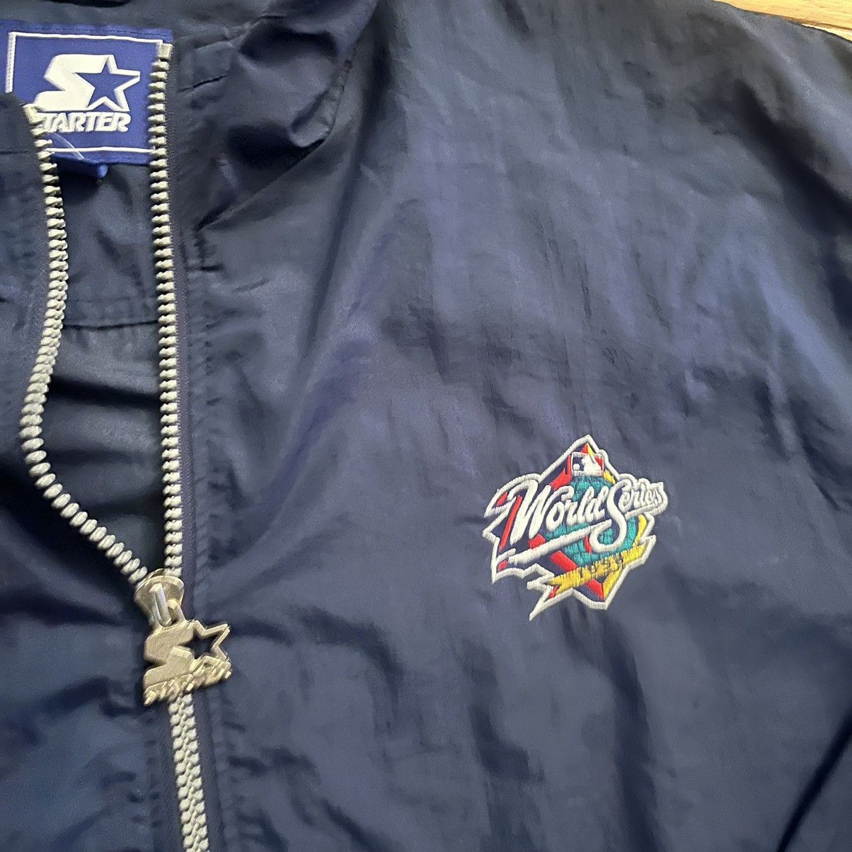MLB × Starter × Vintage VTG World Series 1998 Star Zip Up Jacket Size US XXL / EU 58 / 5 - 4 Thumbnail