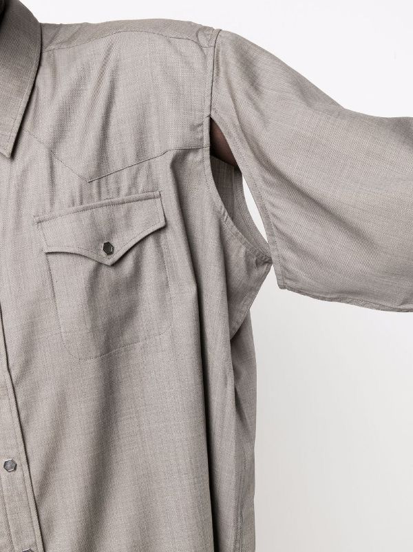 Our Legacy Cut ranch shirt stone wool Size US S / EU 44-46 / 1 - 5 Thumbnail