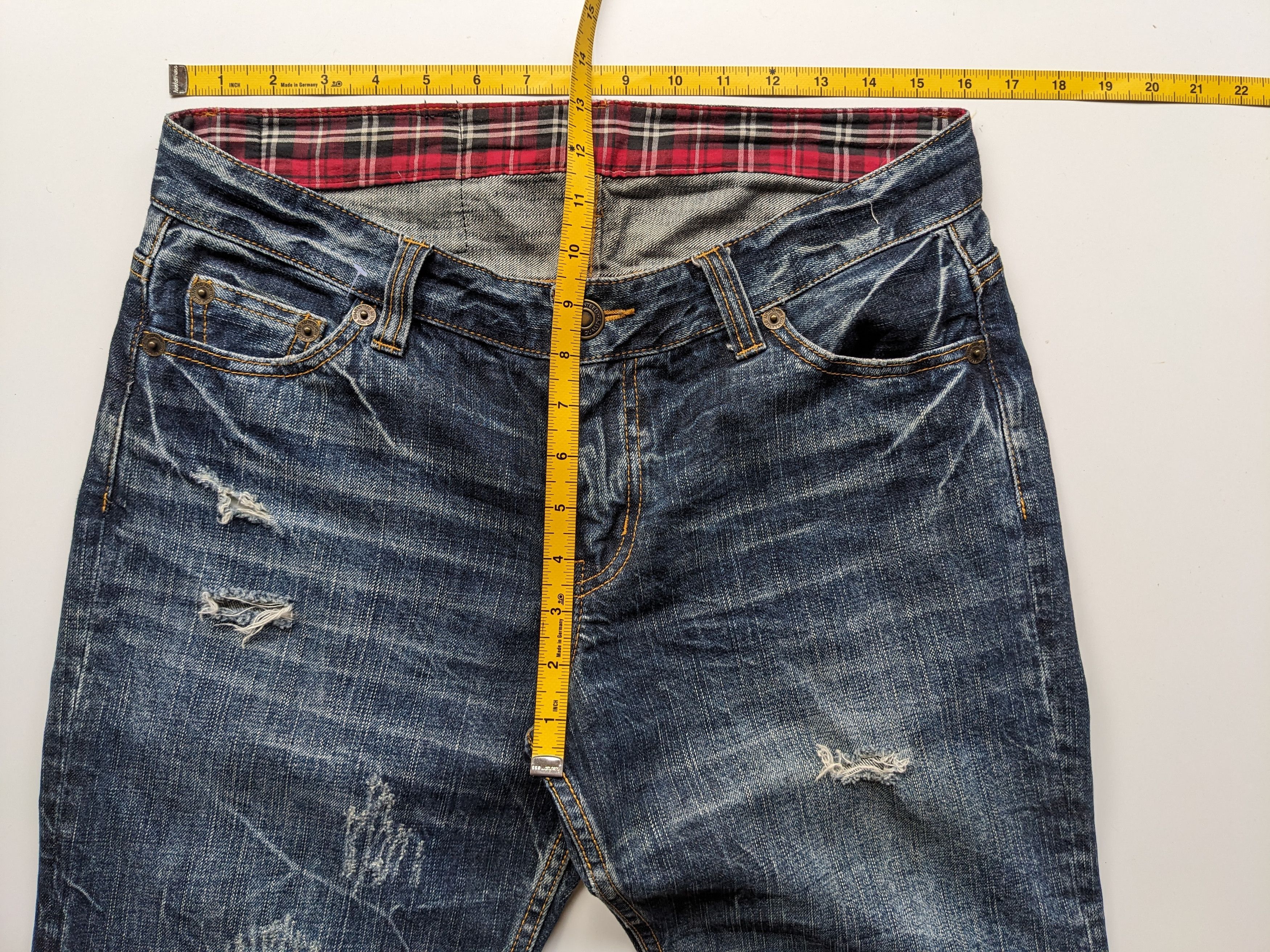 Japanese Brand Theoria Jeans clawmark distressed Size US 32 / EU 48 - 4 Thumbnail