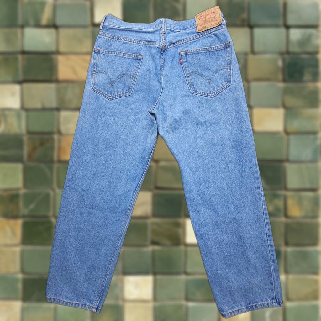 Levi's VINTAGE Levi's 550 Jeans Men 34 x 28.5 Relaxed Tapered Blue Denim 5-Pocket American 90s Theme Mens Size US 34 / EU 50 - 1 Thumbnail