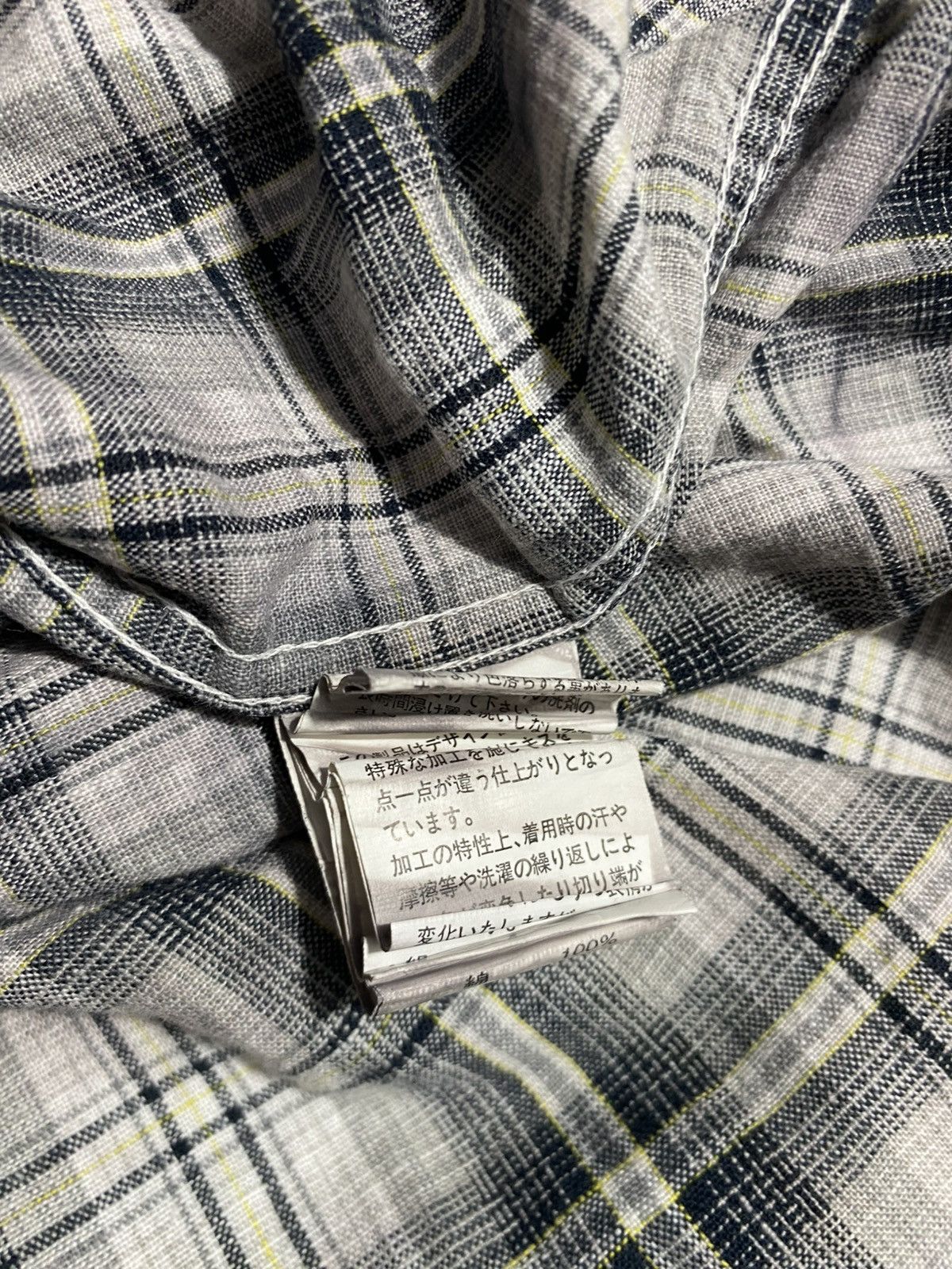 In The Attic IN THE ATTIC HOMME PLAID DYED WITH BUCKLED LOCK BUTTON UP Size US L / EU 52-54 / 3 - 9 Thumbnail
