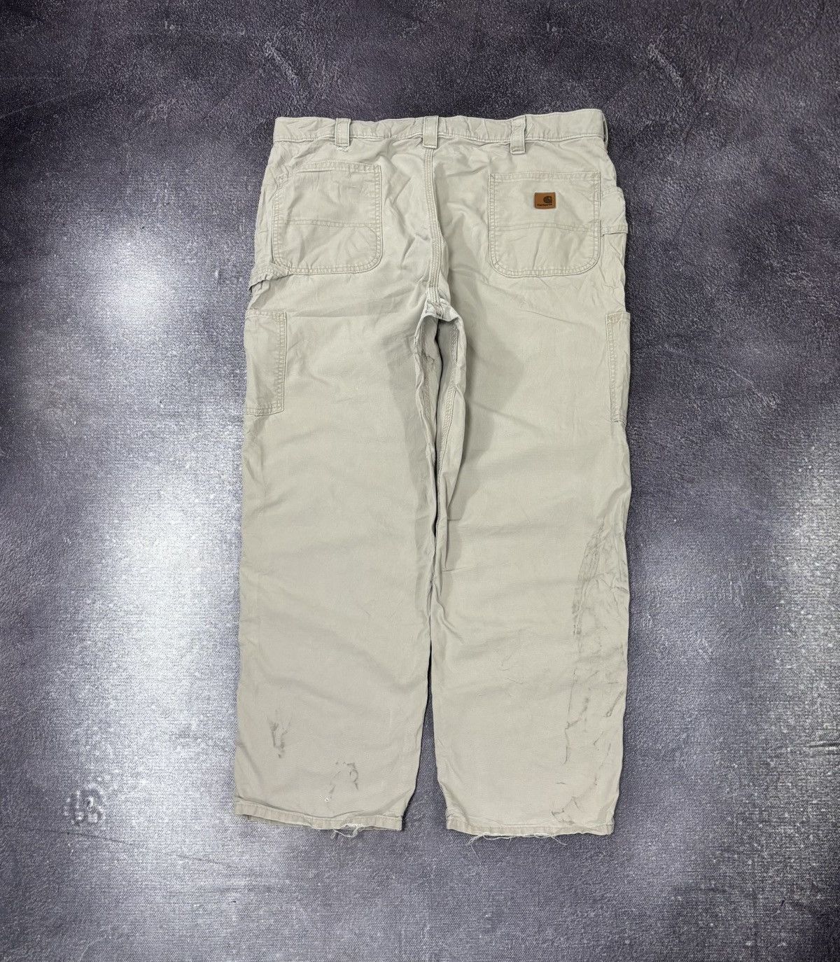 Carhartt Vintage Carhartt Original Dungaree Fit Beige Baggy Pants Size US 42 / EU 58 - 1 Thumbnail