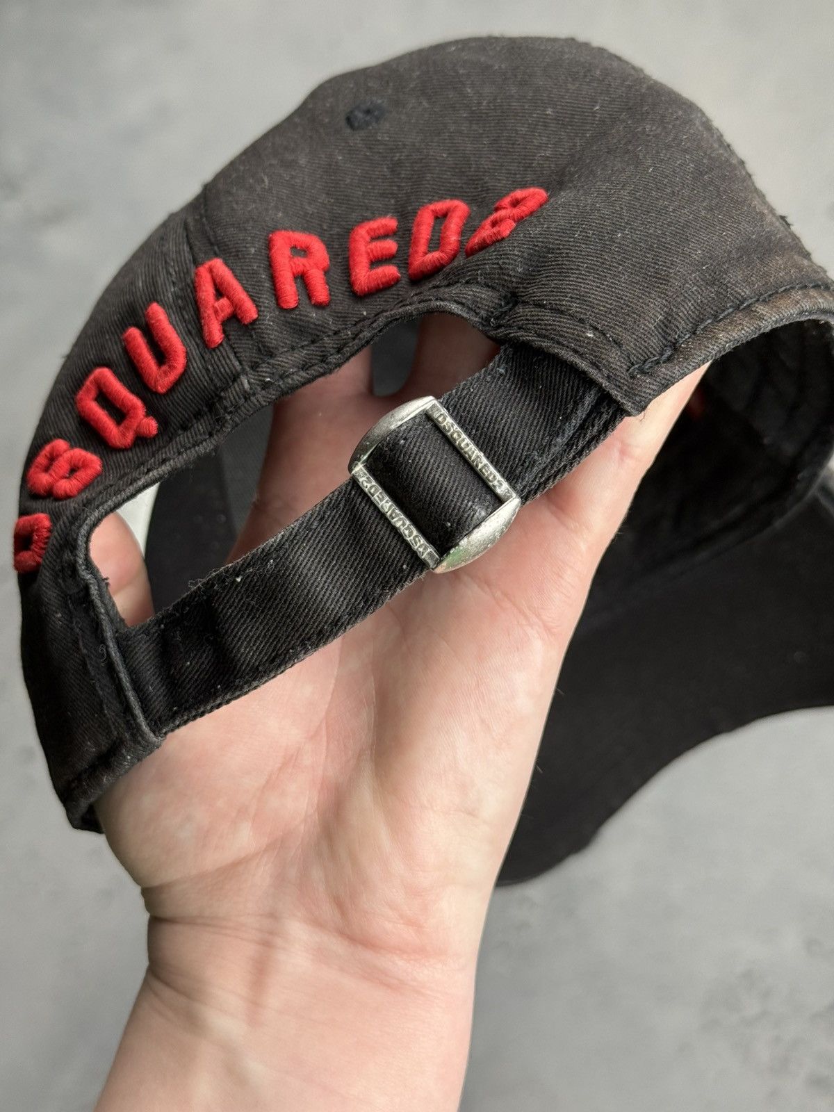Dsquared2 Vintage Cap Dsquared2 Icon Born in Canada Faded Black Hat Size ONE SIZE - 5 Thumbnail