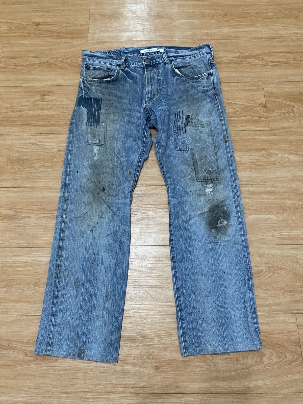 Edwin × Japanese Brand Edwin exclusive vintage model xv distressed style Size US 36 / EU 52 - 1 Thumbnail
