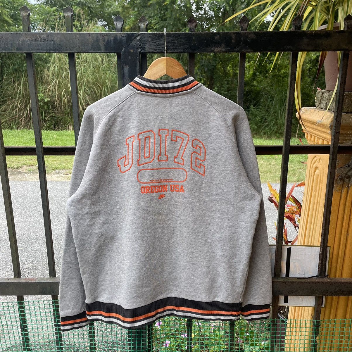 Nike × Vintage 🔥Vintage Nike Big Logo Spellout Full Buttons Varsity Jacket Size US M / EU 48-50 / 2 - 5 Thumbnail