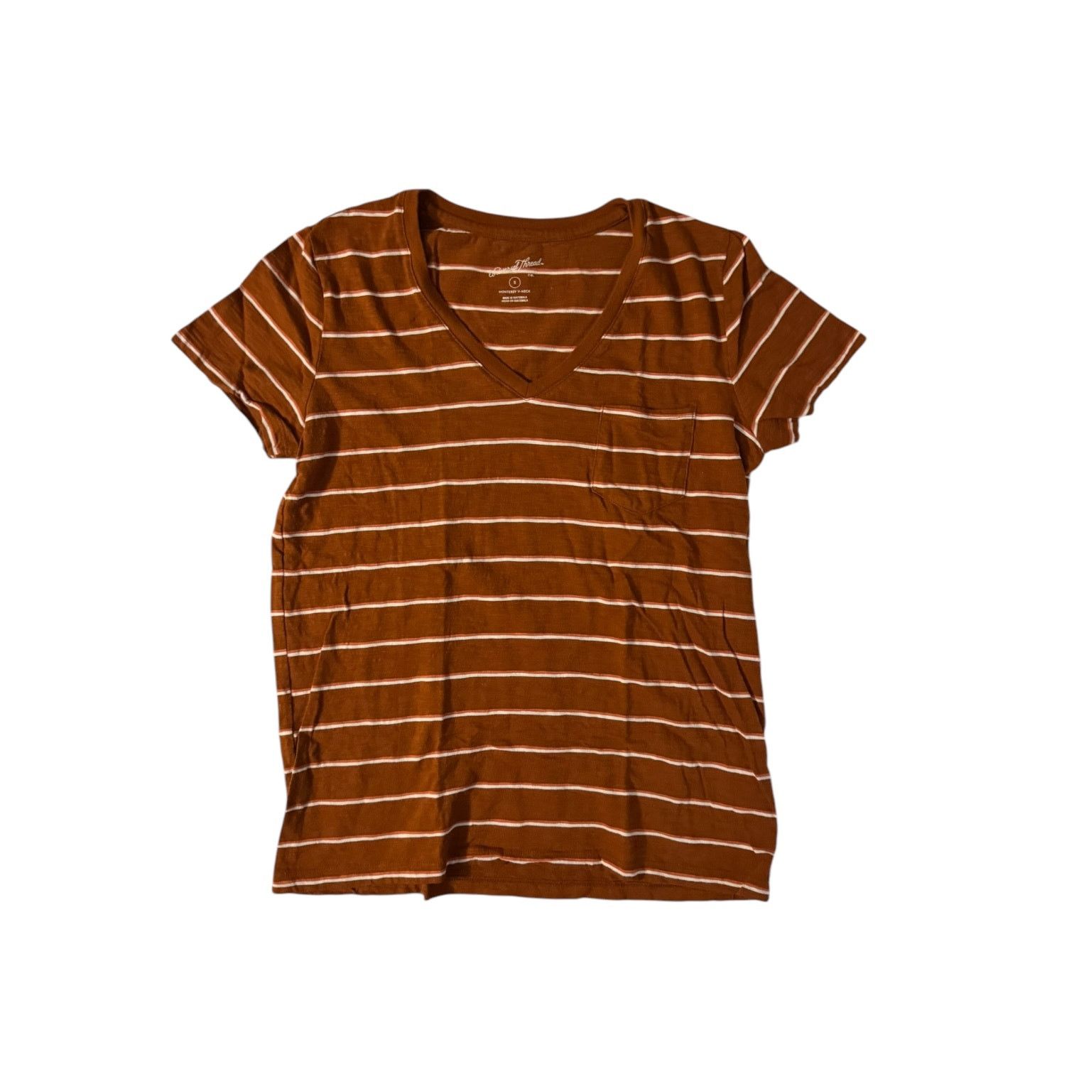 Other Universal Threads Burnt Orange Monterey V Neck T Shirt Small Size S / US 4 / IT 40 - 1 Thumbnail