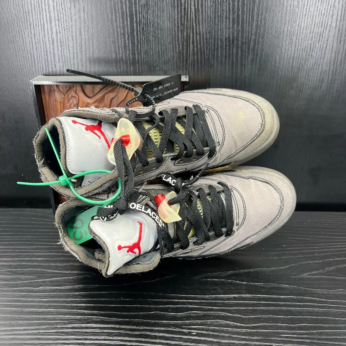 Off-White Off-White x AJ5 'Black Cicada Wing' 43 Near Mint With Box Size US 9.5 / EU 42-43 - 5 Thumbnail