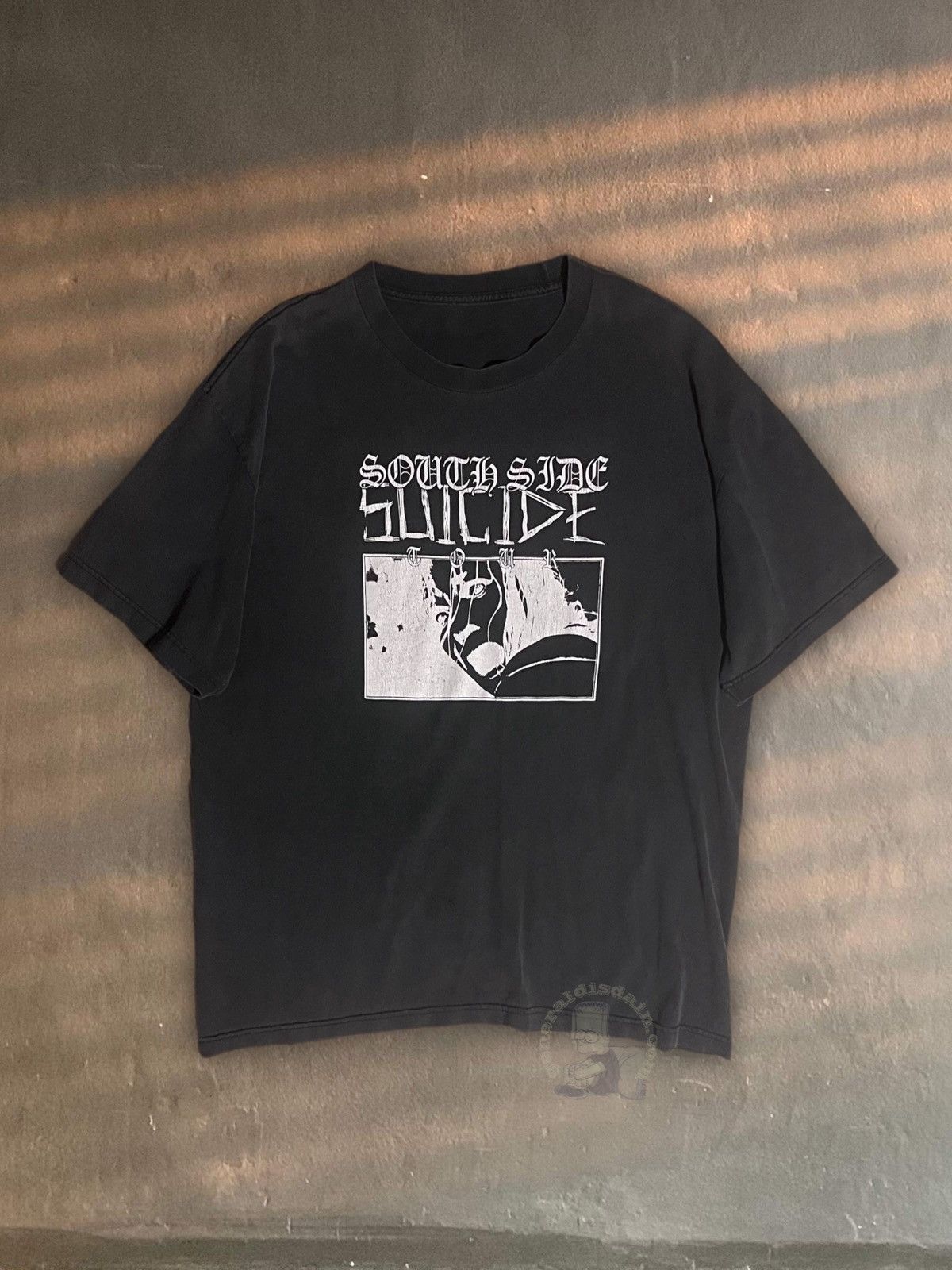 image of G59 Records x Pouya Uicideboy Merch $Uicideboy$ South Side Suicide Tour Tee Super Beauty in Faded B