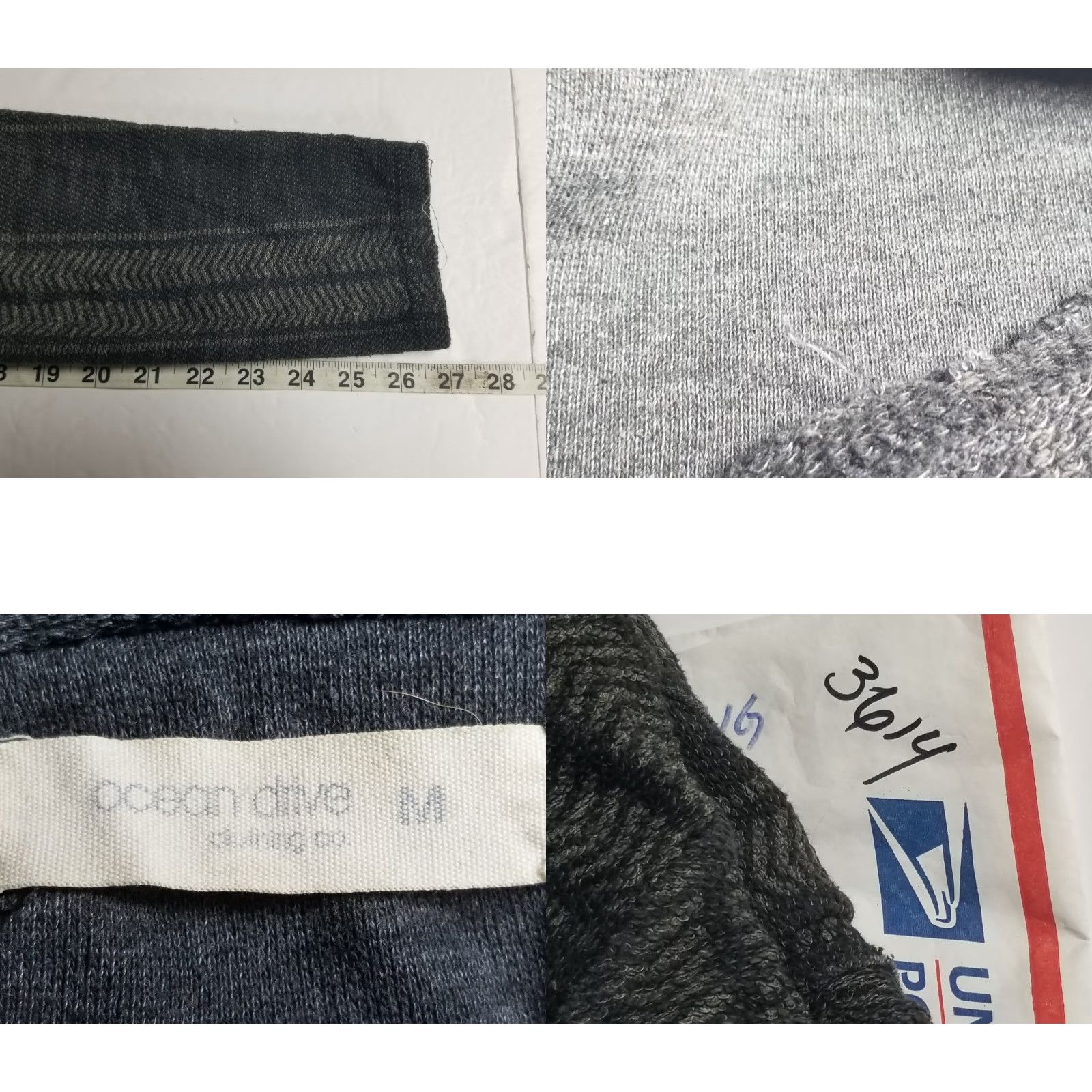 Vintage Ocean Drive Hoodie Pullover Women Size M Gray Graphic Print Hooded Pockets All Seasons Casual Sweater Sweatshirt Size M / US 6-8 / IT 42-44 - 8 Thumbnail