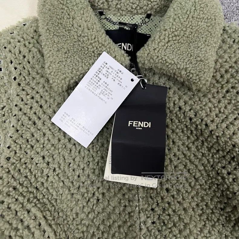 Other Fendi Cutout Fur Wool Coat Size XS / US 0-2 / IT 36-38 - 5 Thumbnail
