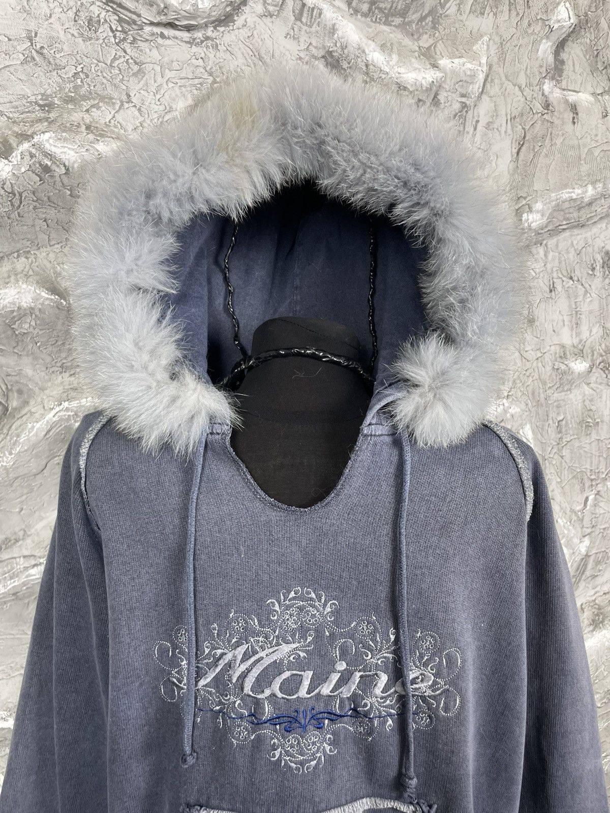 Japanese Brand Y2K Japanese Fade Fur Hoodie LGB Hysteric Glamour Style Size US M / EU 48-50 / 2 - 8 Thumbnail