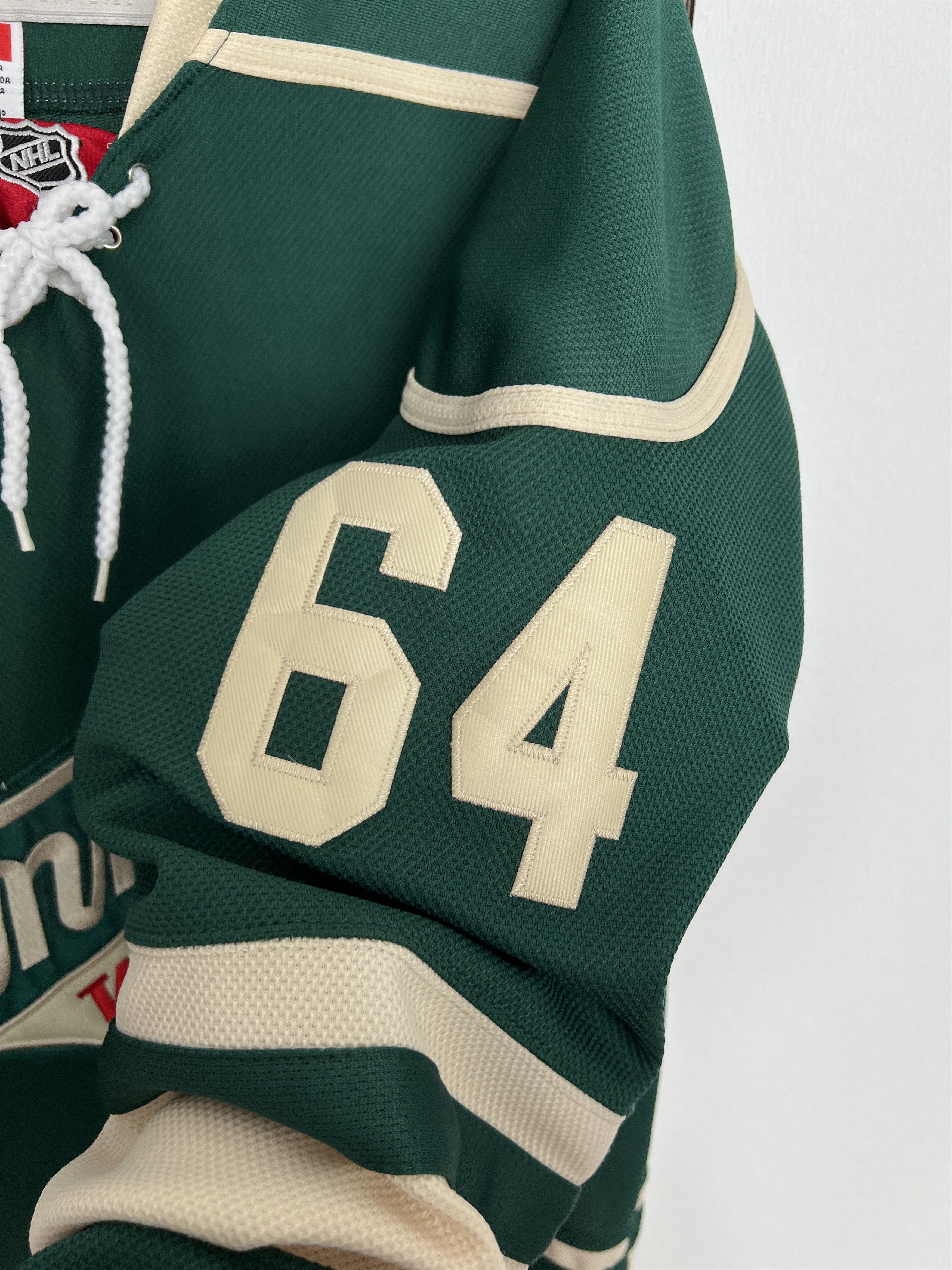 Reebok Minnesota Wild NHL Hockey Jersey #64 Granlund Trikot Rare Size US L / EU 52-54 / 3 - 5 Thumbnail