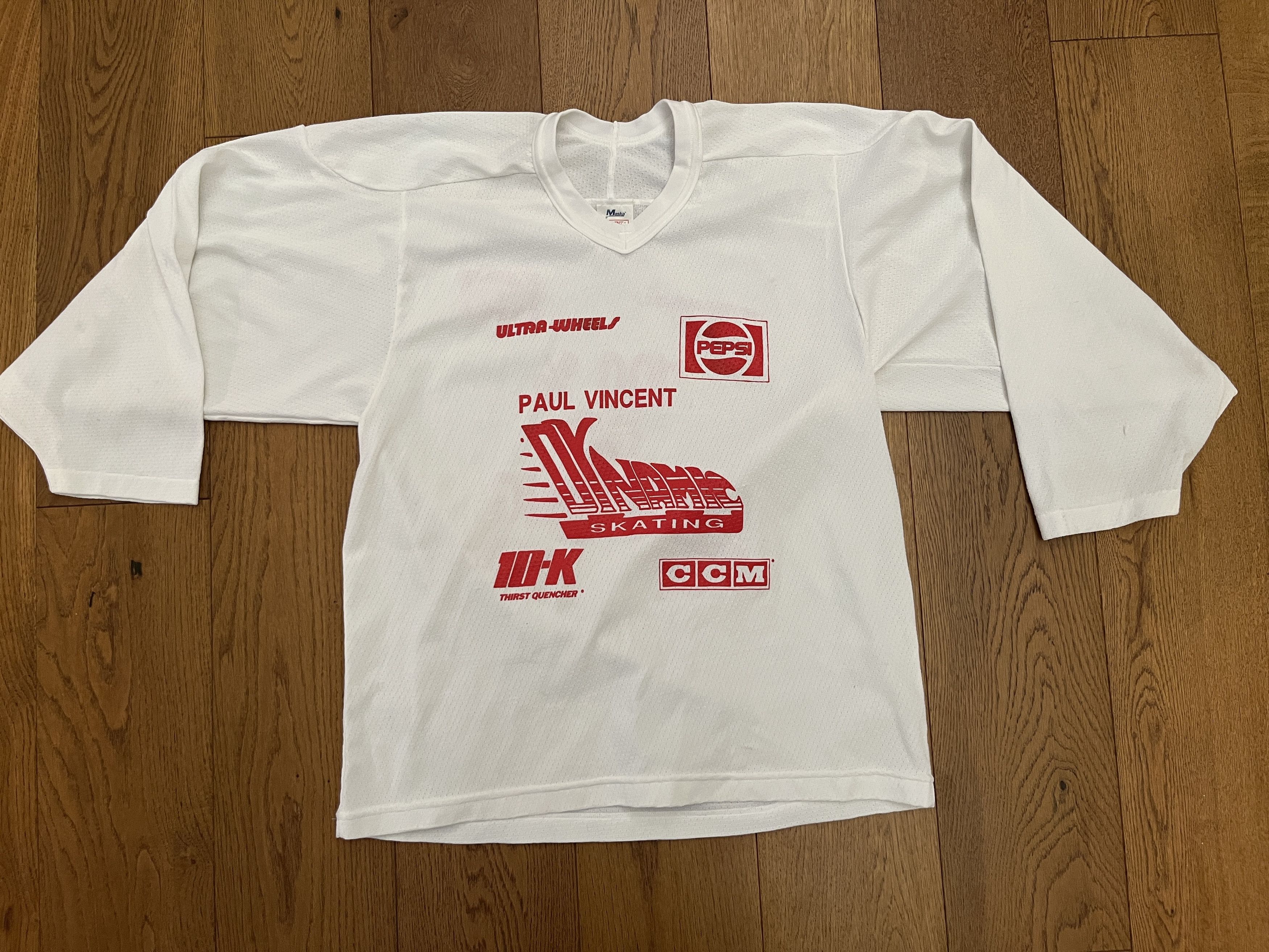 Other Vtg 90s Maska Paul Vincent Dynamic Skating Hockey Jersey S Size US S / EU 44-46 / 1 - 1 Thumbnail
