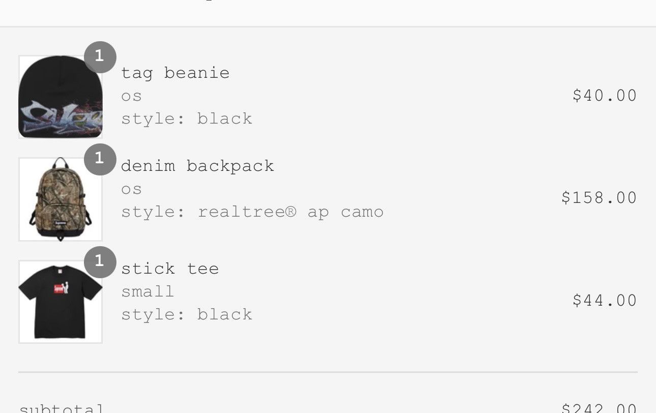 Supreme Supreme Stick Tee FW25 Size US S / EU 44-46 / 1 - 3 Thumbnail