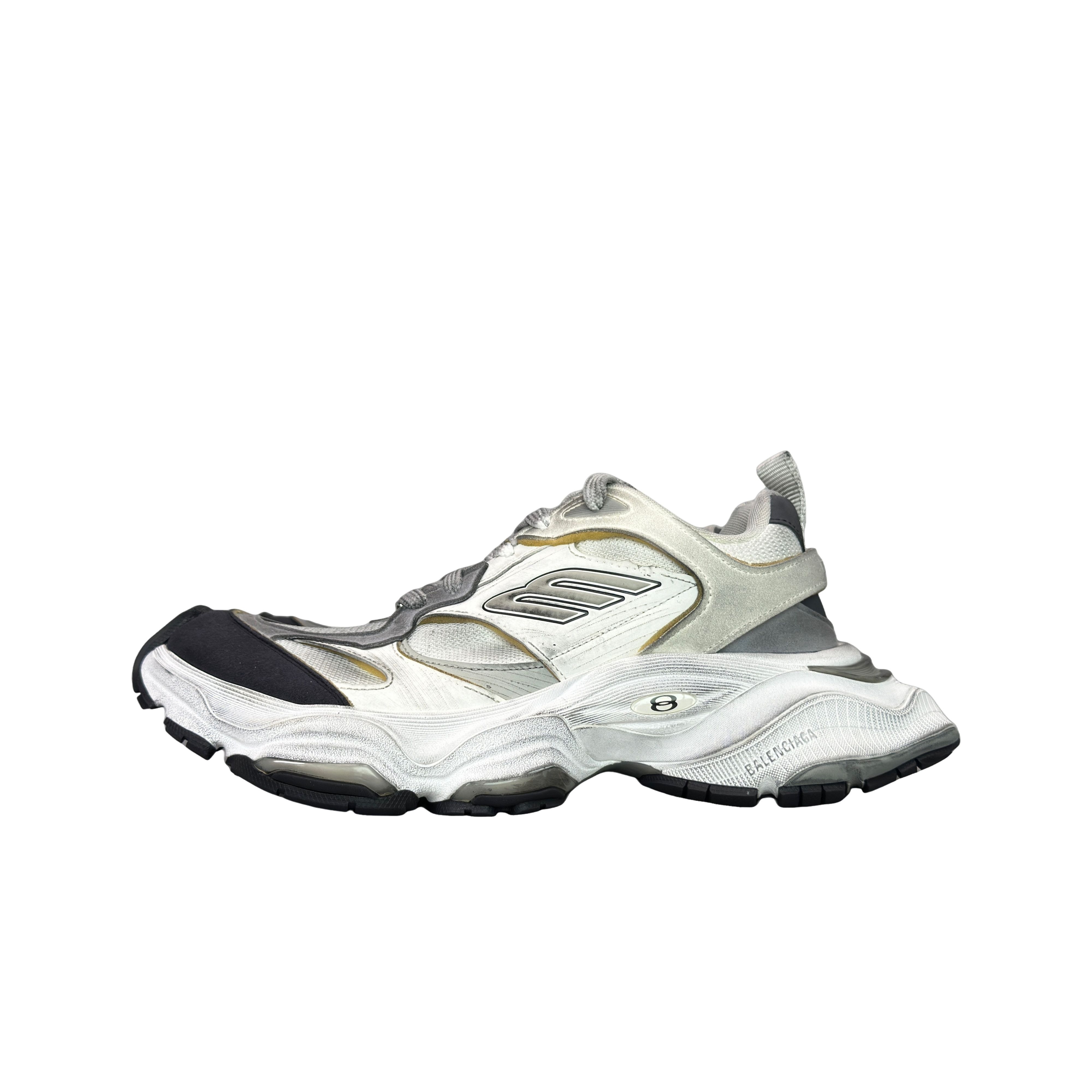 Balenciaga Balenciaga cargo sneaker black white grey size 43 | Grailed