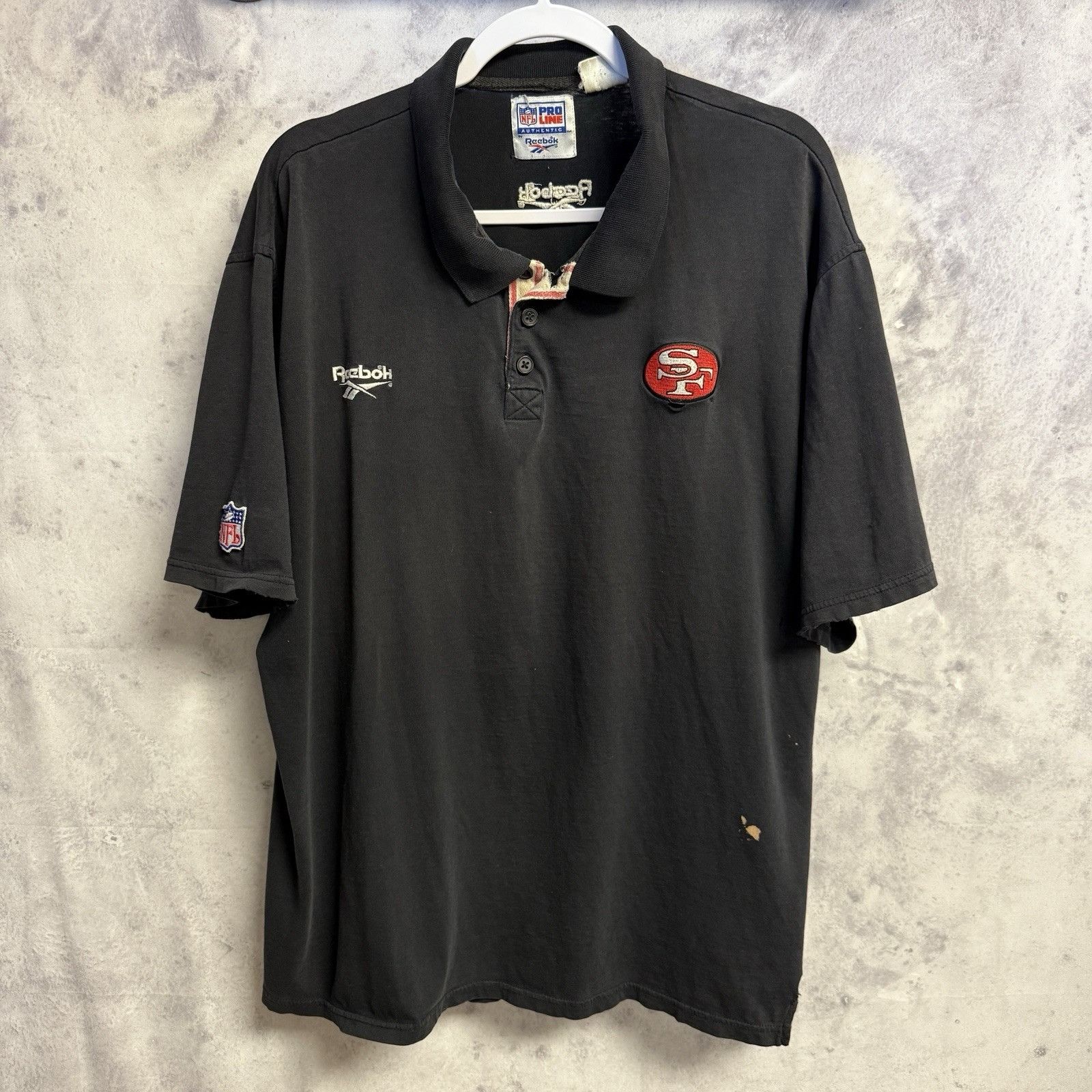 Pro Line Vintage San Francisco 49ers Reebok Pro Line Polo Shirt Size US XXL / EU 58 / 5 - 2 Thumbnail
