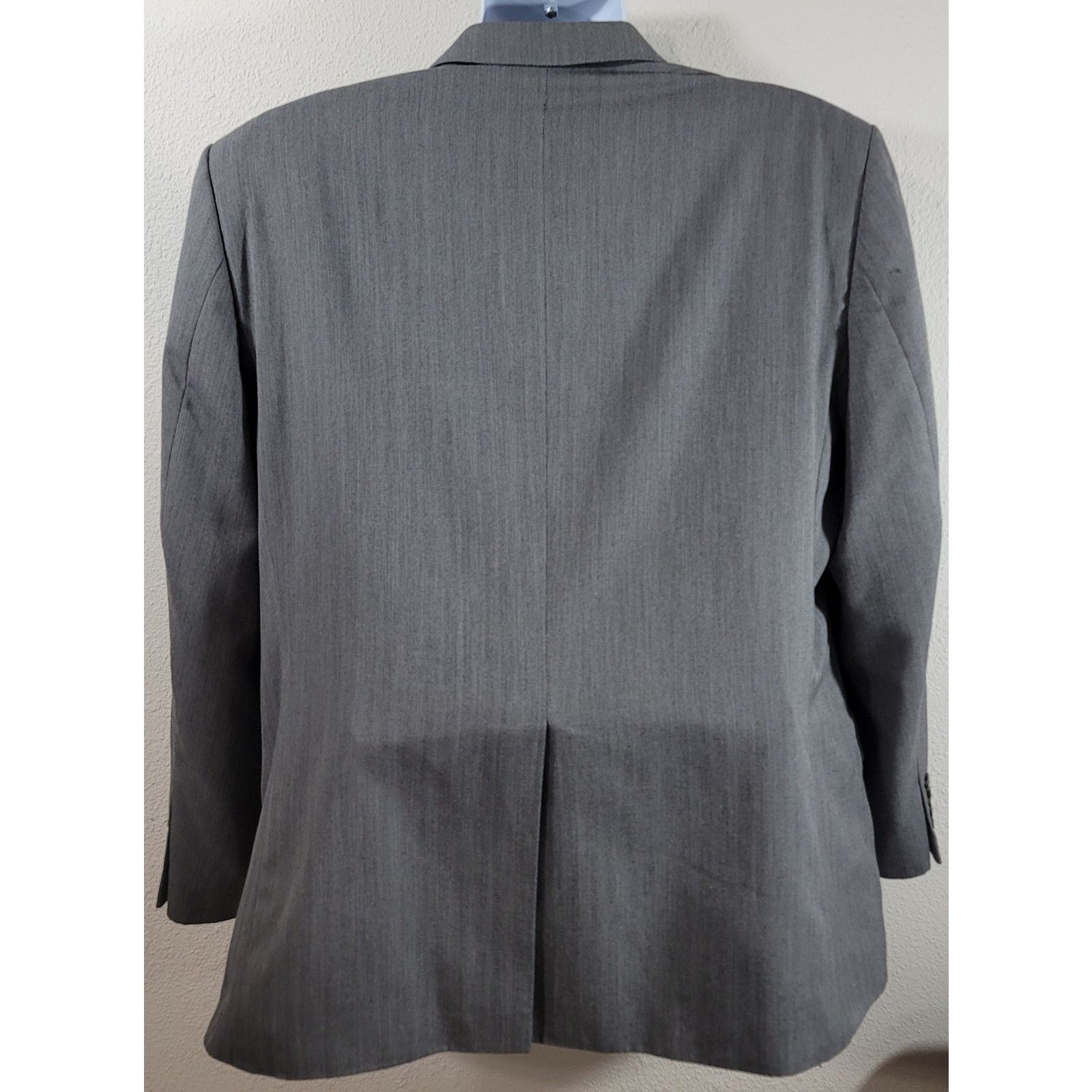 Haggar Haggar Gray 2 Button Closure Lined Blazer 46R Lightweight Size 46R - 2 Thumbnail