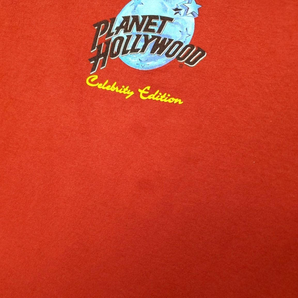 Planet Hollywood VINTAGE Planet Hollywood Shirt Mens M Red Crew Neck Cotton Jersey Short Sleeve Graphic Print 90s Sylvester Stallone Hercules O Clock Mens Size US M / EU 48-50 / 2 - 4 Thumbnail