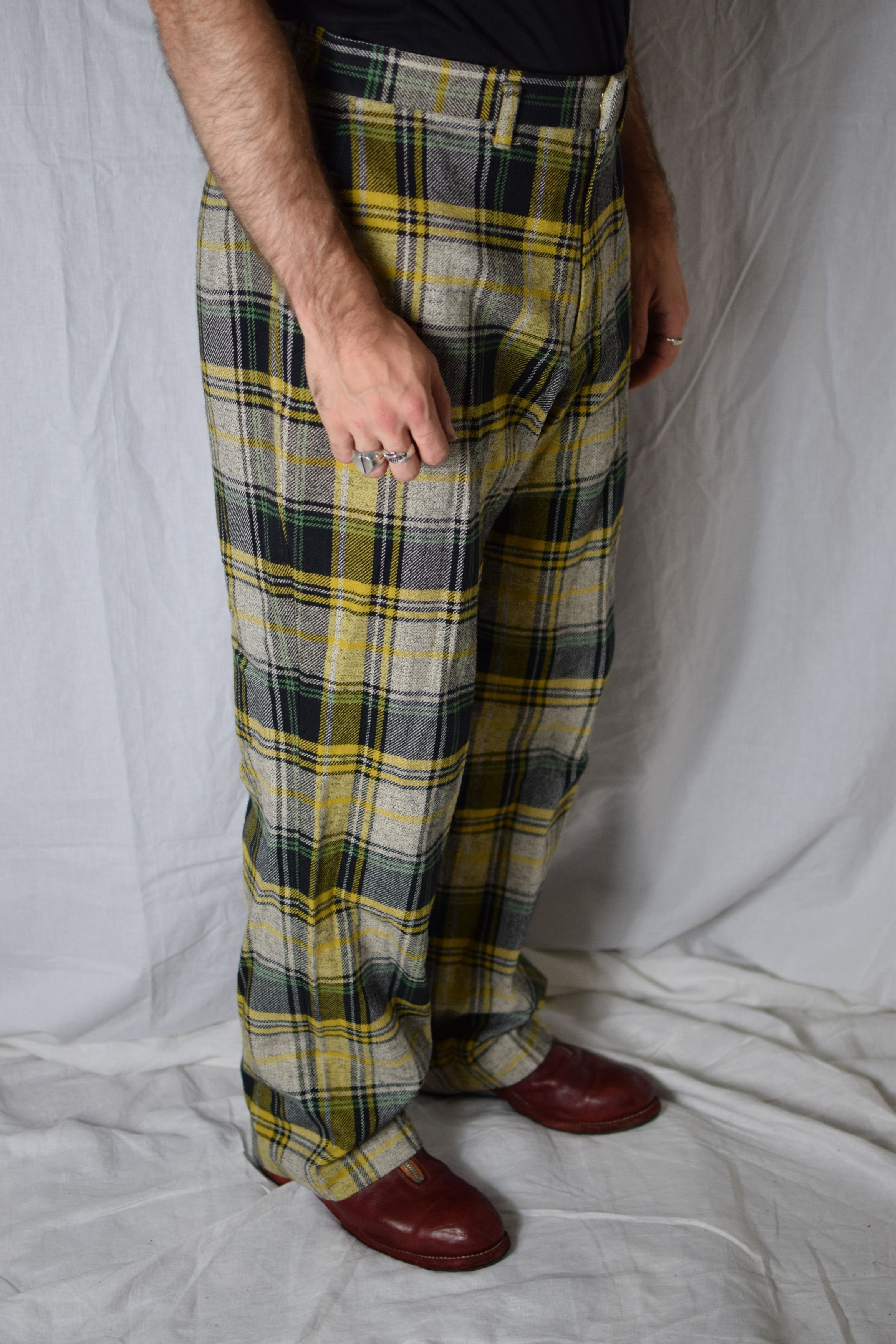 Yohji Yamamoto Yohji Yamamoto 80's Archive Check Pants Size US 32 / EU 48 - 5 Thumbnail