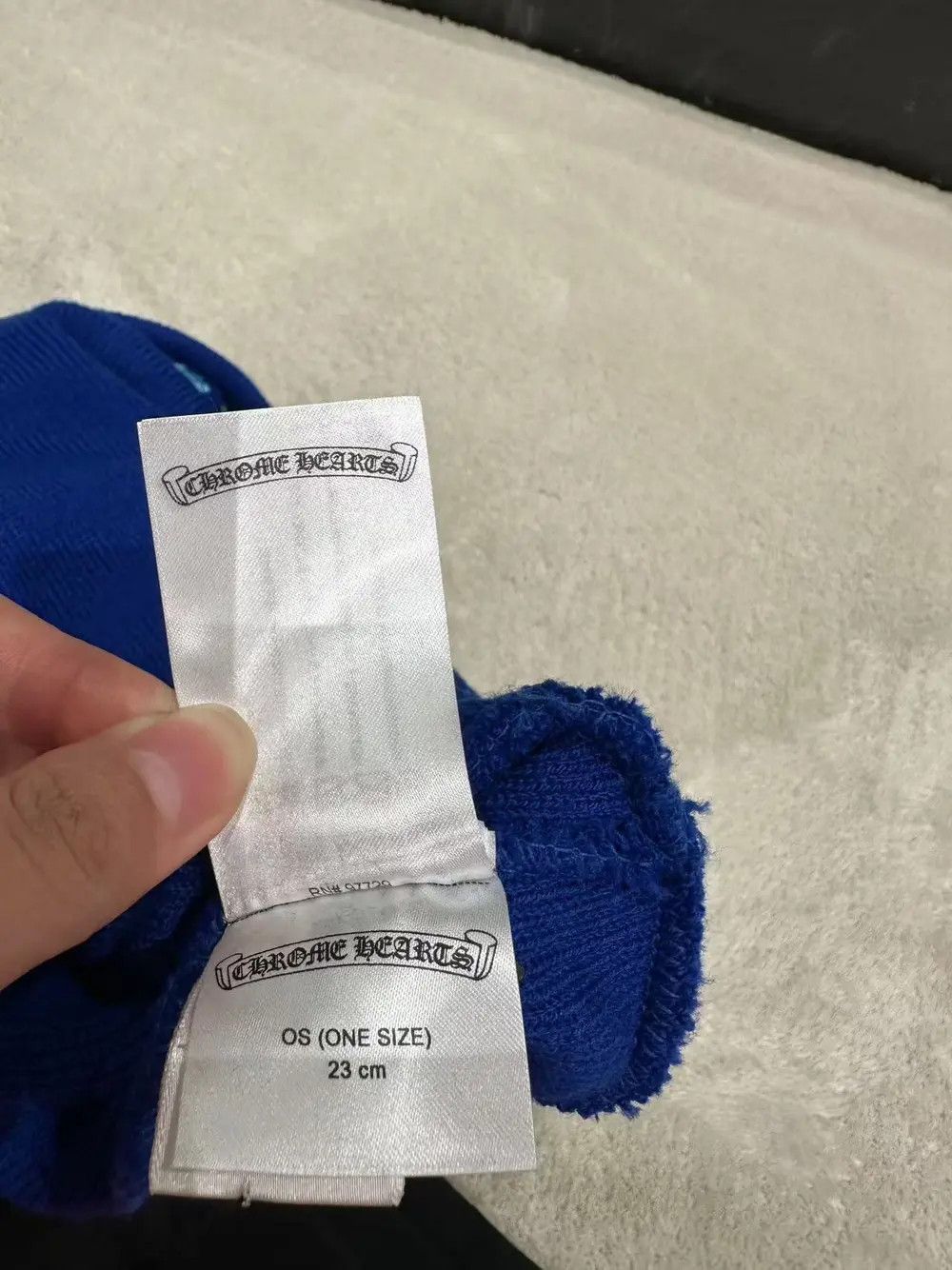 Chrome Hearts Chrome Hearts Embroidered Logo Blue Beanie Size ONE SIZE - 7 Thumbnail