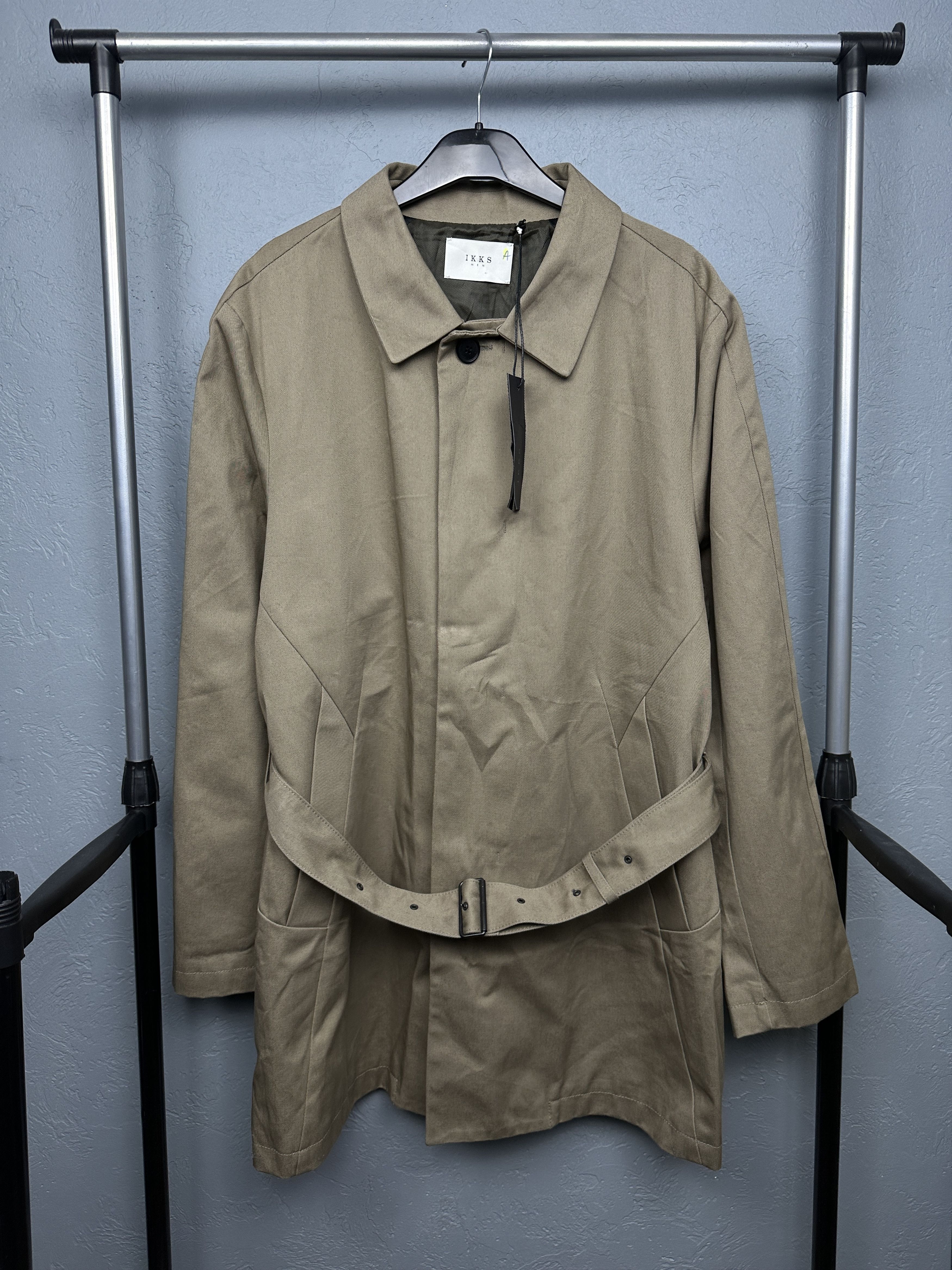 IKKS NEW! IKKS Mens Trench Coat Jacket Size US XXL / EU 58 / 5 - 2 Thumbnail