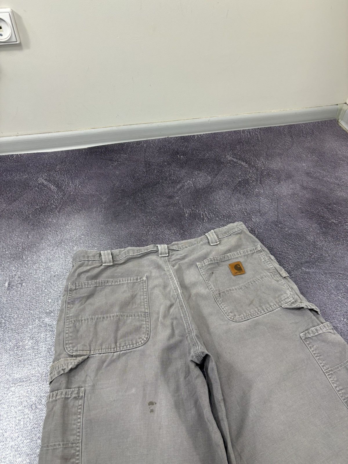 Carhartt Vintage Carhartt Y2K Workwear Grey Hype Skate Baggy Shorts Size US 36 / EU 52 - 5 Thumbnail