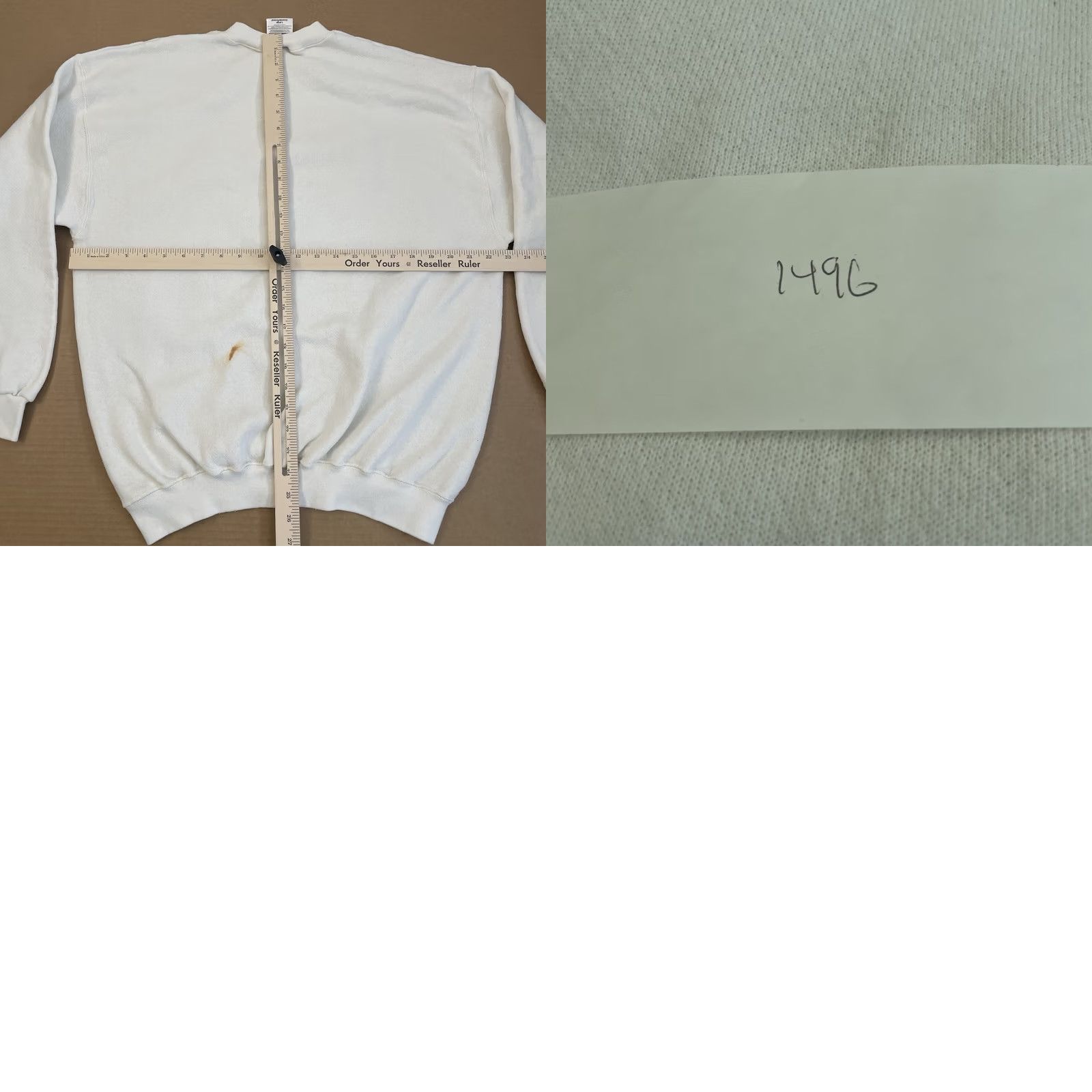 Tultex VINTAGE Tultex Sweatshirt Adult Large Beige Crewneck Pullover 90s Mens Size US L / EU 52-54 / 3 - 9 Thumbnail