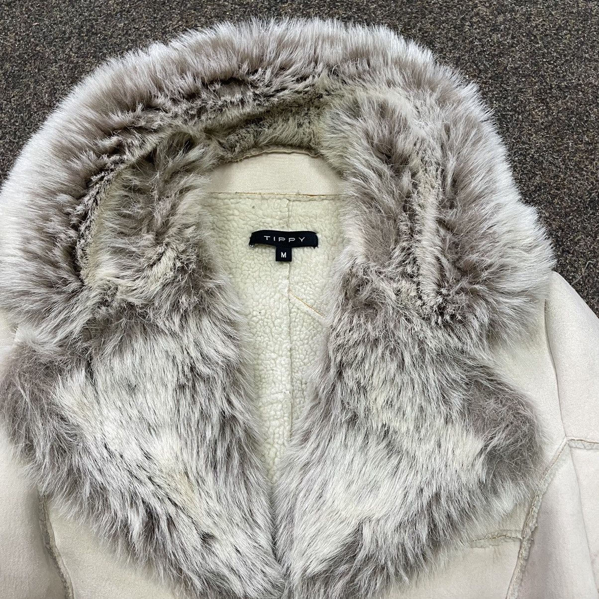 20471120 Vintage Y2K Furry Jacket Mohair Punk Opium BALENCIAGA Style Size M / US 6-8 / IT 42-44 - 5 Thumbnail