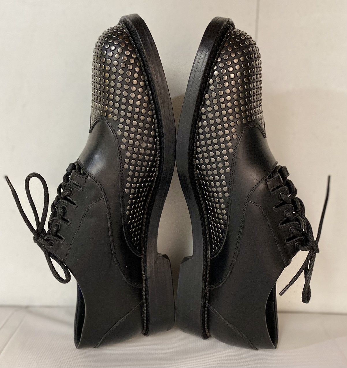 Dsquared2 Dsquared2 🇮🇹 Black Leather Metalhead Wingtip Derby 12 NEW Size US 12 / EU 45 - 8 Thumbnail