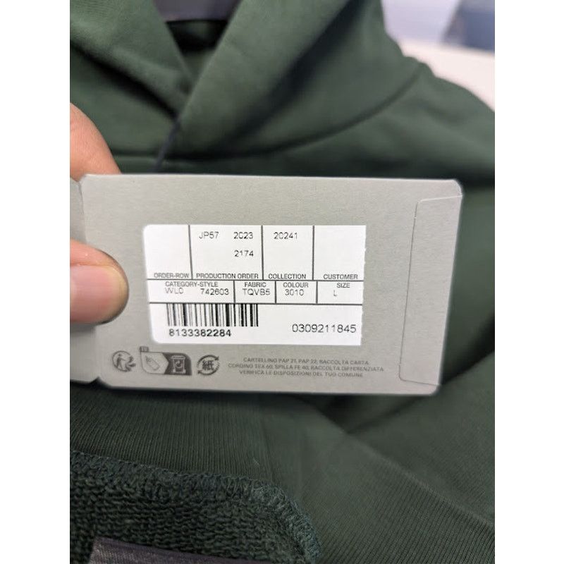 Balenciaga o1rshd1 Ramadan Medium-Fit Hoodie in Green Fleece Size US L / EU 52-54 / 3 - 23 Thumbnail