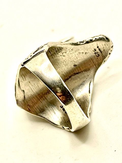 Other MARCHE NOIR Sterling Silver AFRICAN Claw Ring Rare 80s Size ONE SIZE - 7 Thumbnail