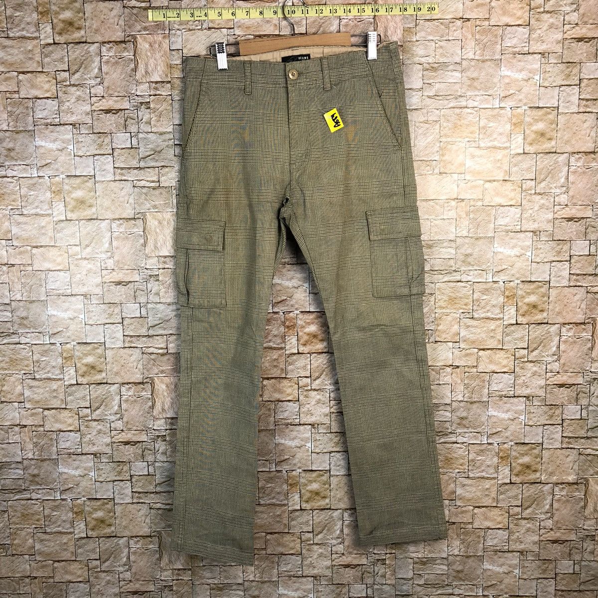 Beams Plus Beams Grey Checkred Cargo Multipocket Pants #A584 Size US 31 - 1 Thumbnail